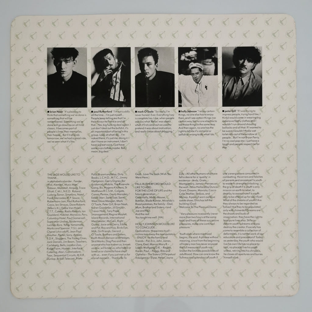 Frankie Goes To Hollywood Welcome To The Pleasuredome Vinyl LP