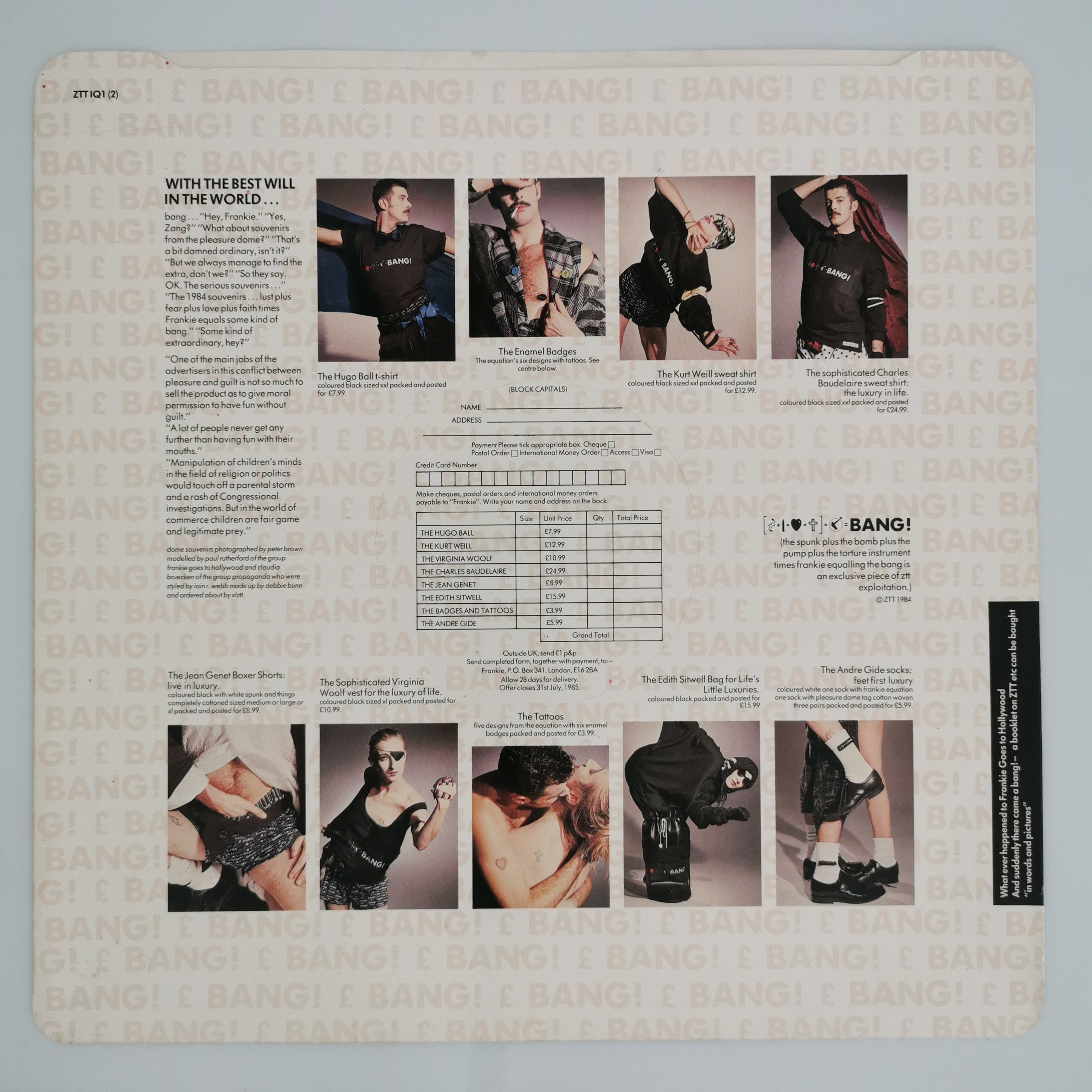 Frankie Goes To Hollywood Welcome To The Pleasuredome Vinyl LP