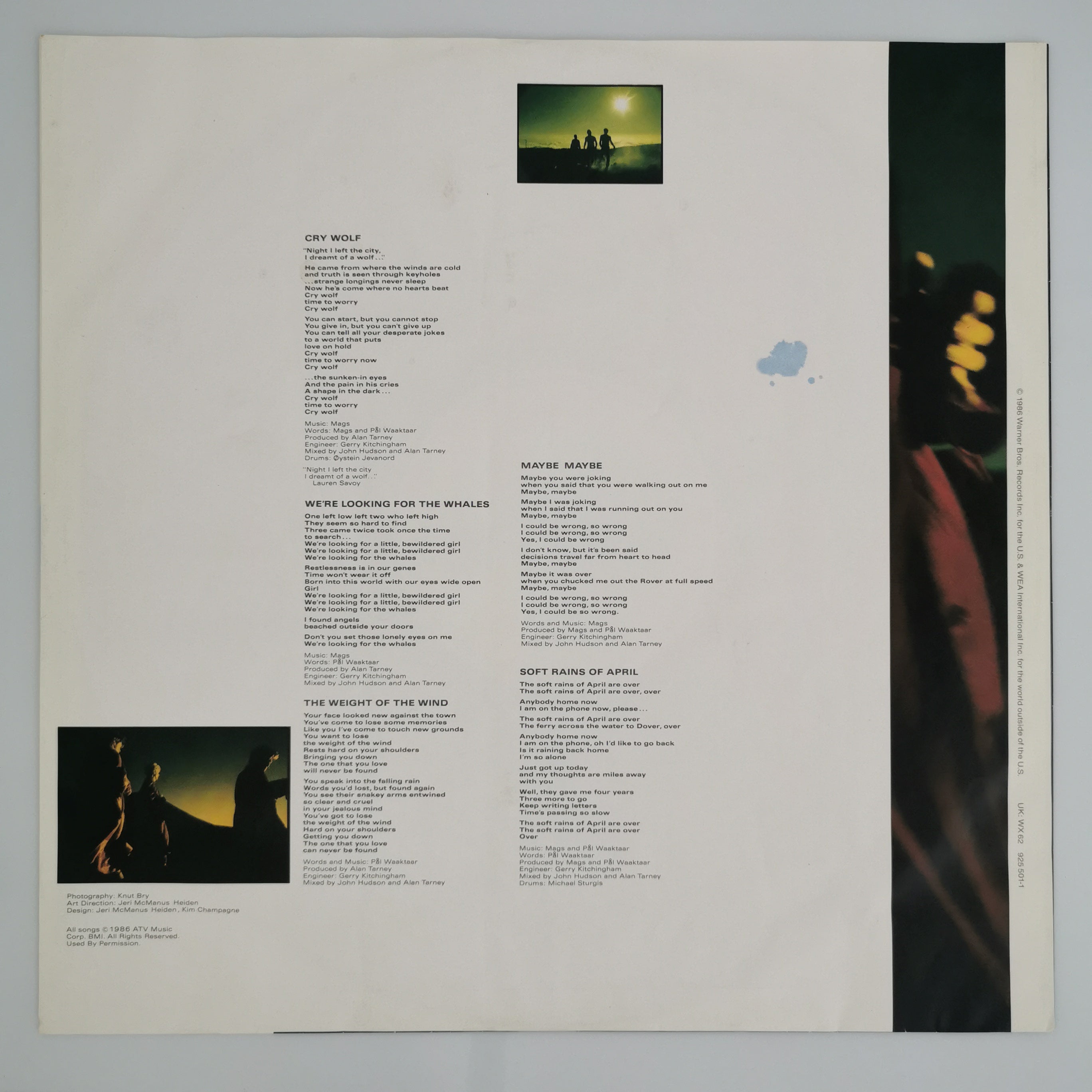 A-Ha Scoundrel Days Vinyl LP Record