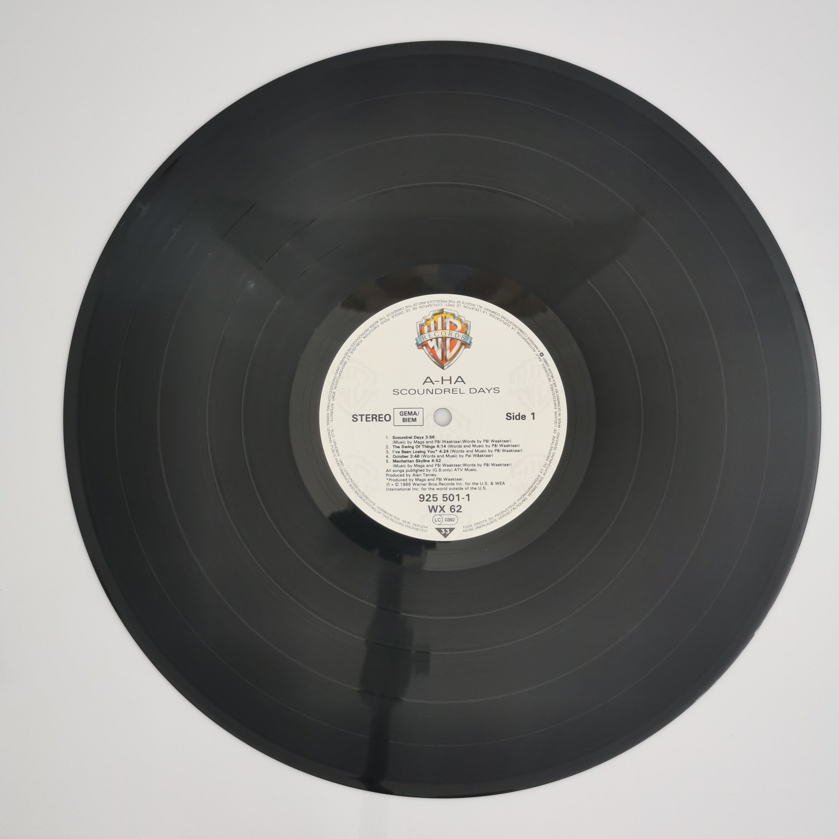 A-Ha Scoundrel Days Vinyl LP Record