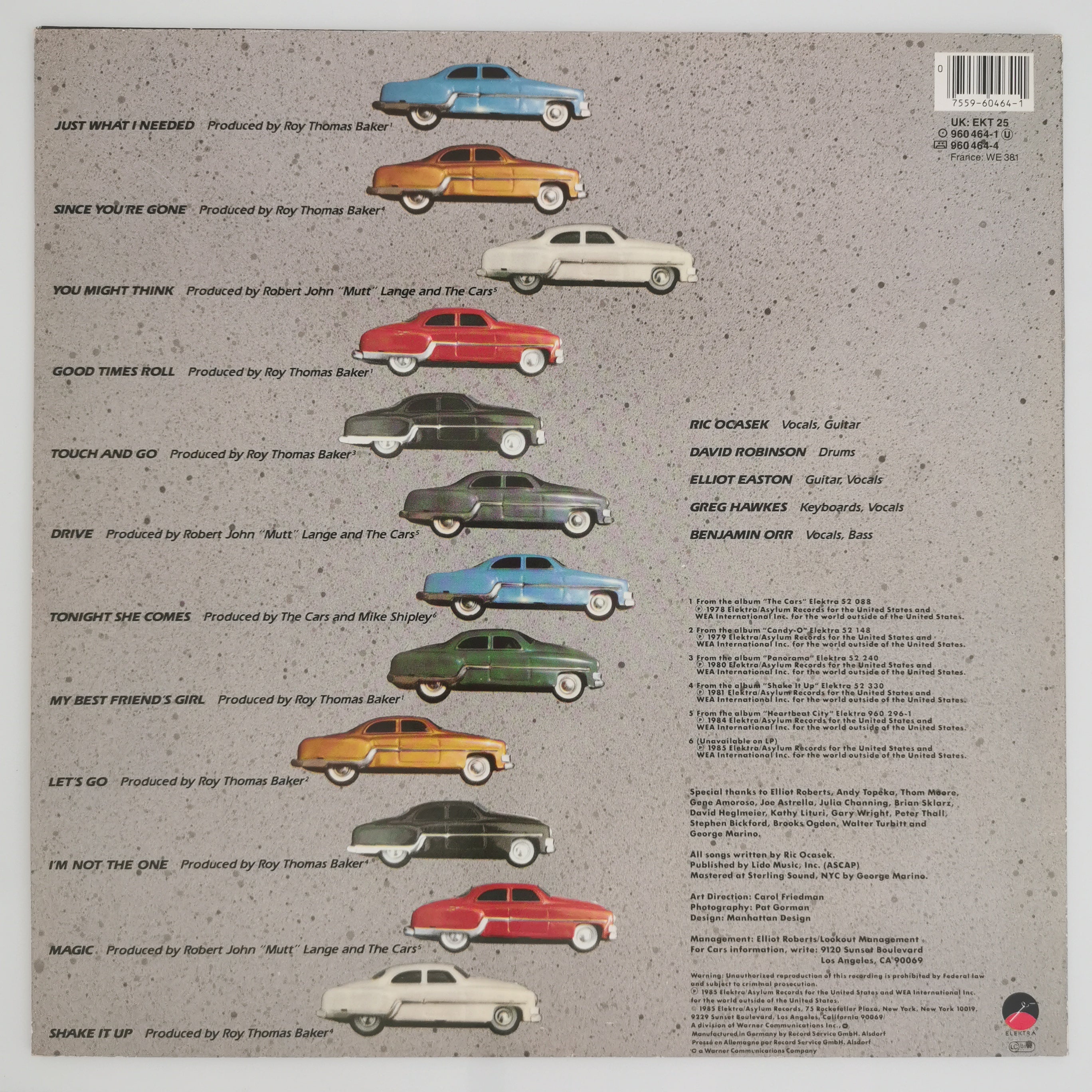The Cars – The Cars Greatest Hits Vinyl LP Record