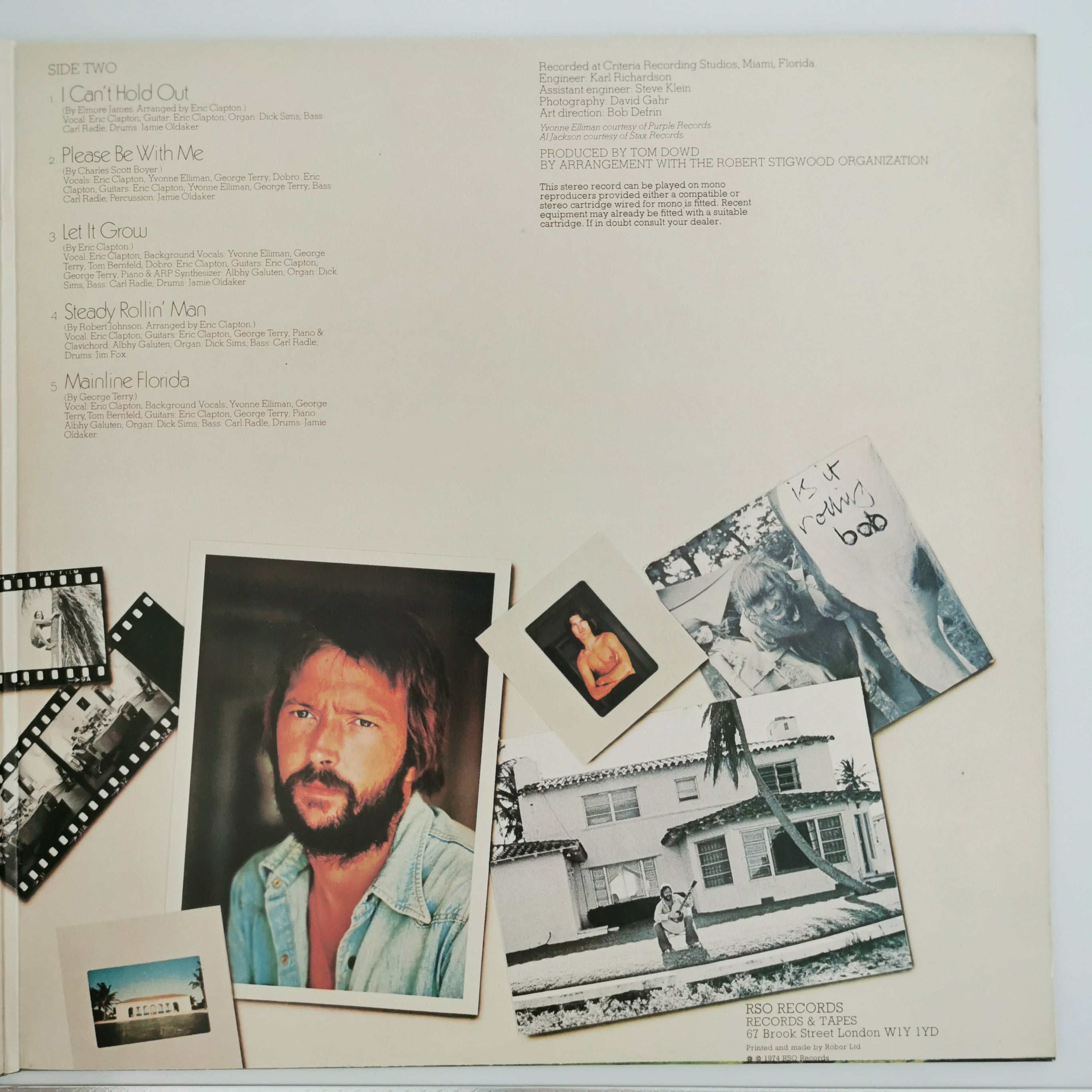 Eric Clapton - 461 Ocean Boulevard - Gatefold LP Vinyl Record