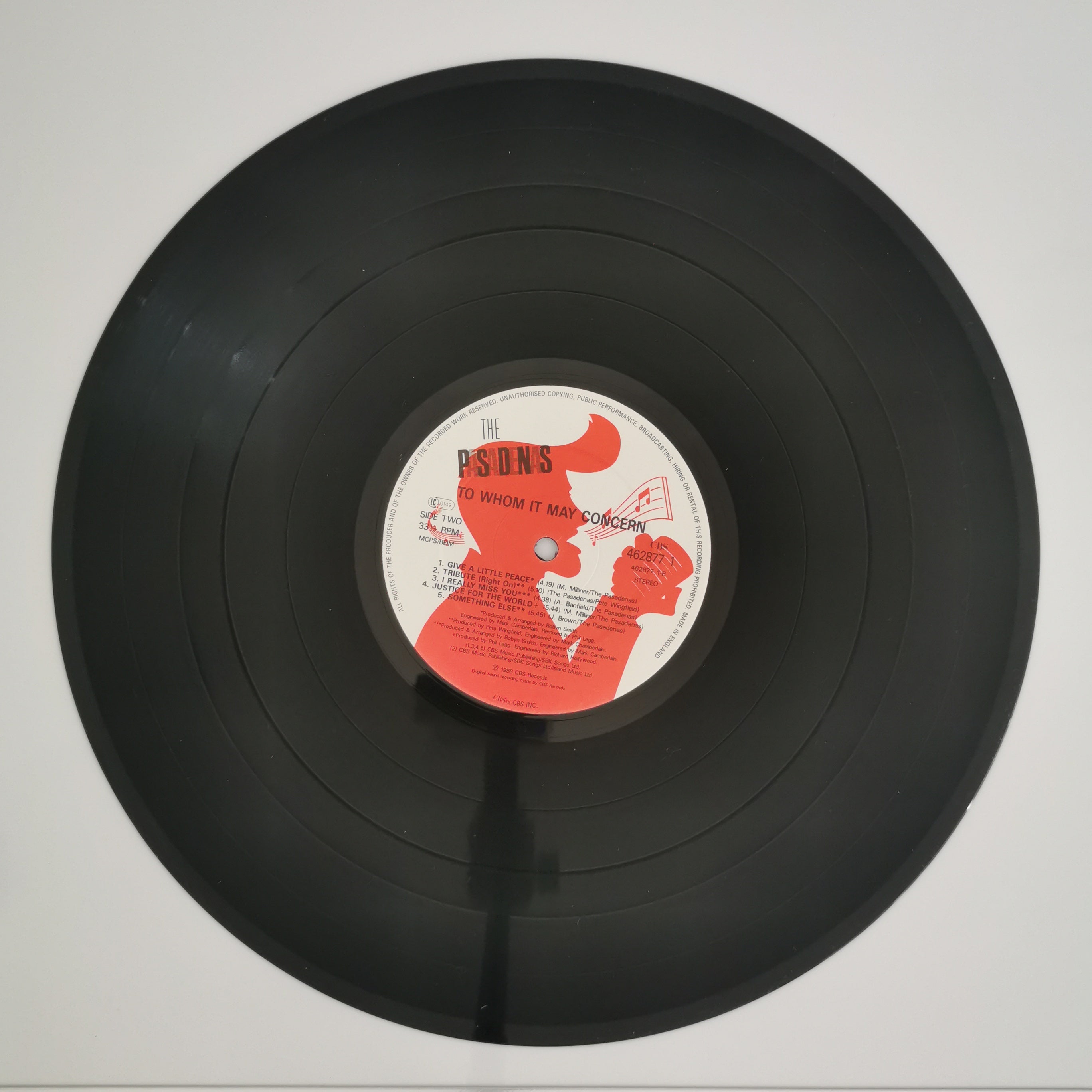 The Pasadenas – To Whom It May Concern Vinyl LP Record