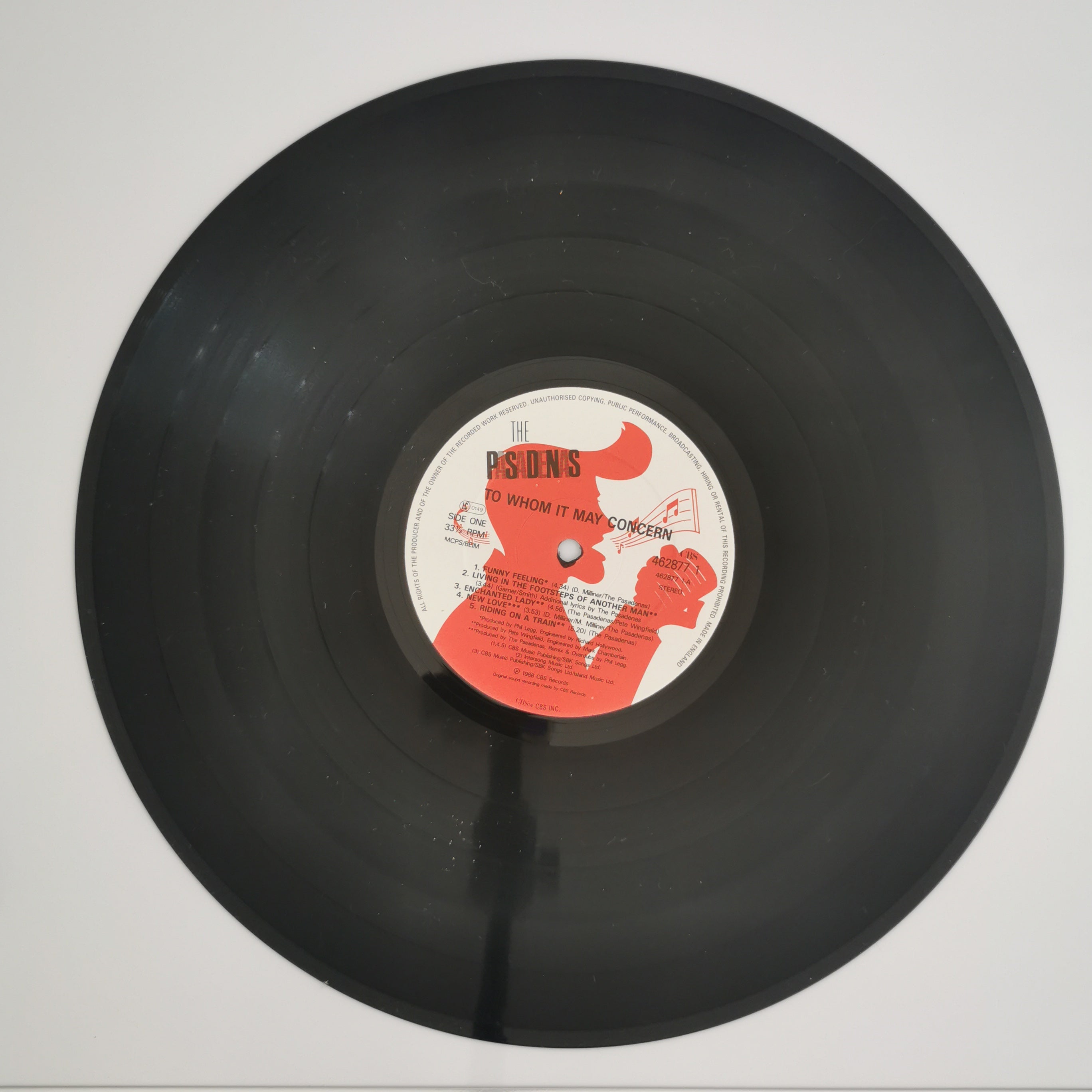The Pasadenas – To Whom It May Concern Vinyl LP Record