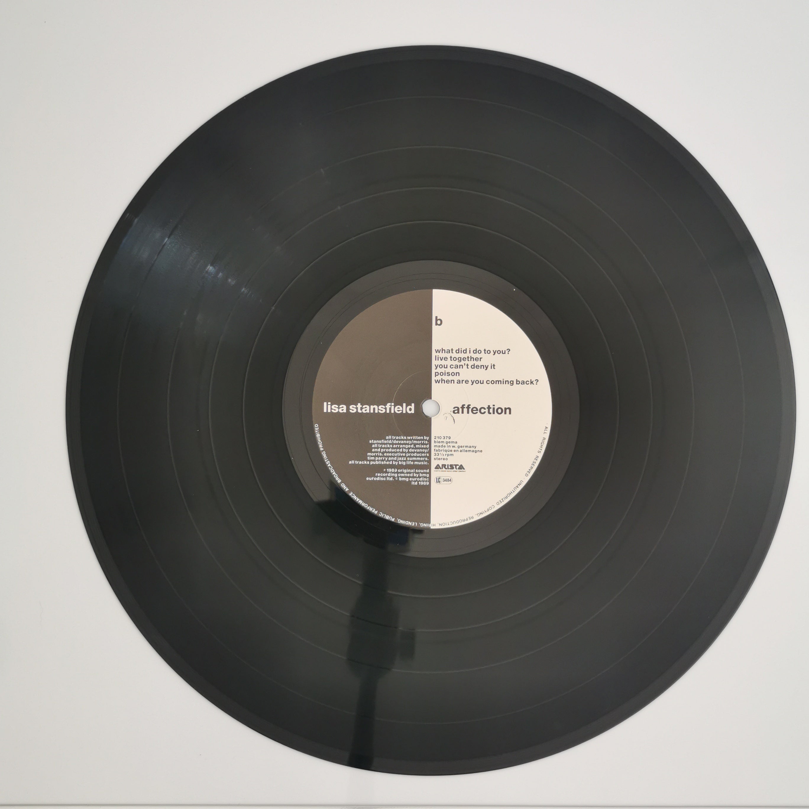 Lisa Stansfield – Affection Vinyl LP Record 1990