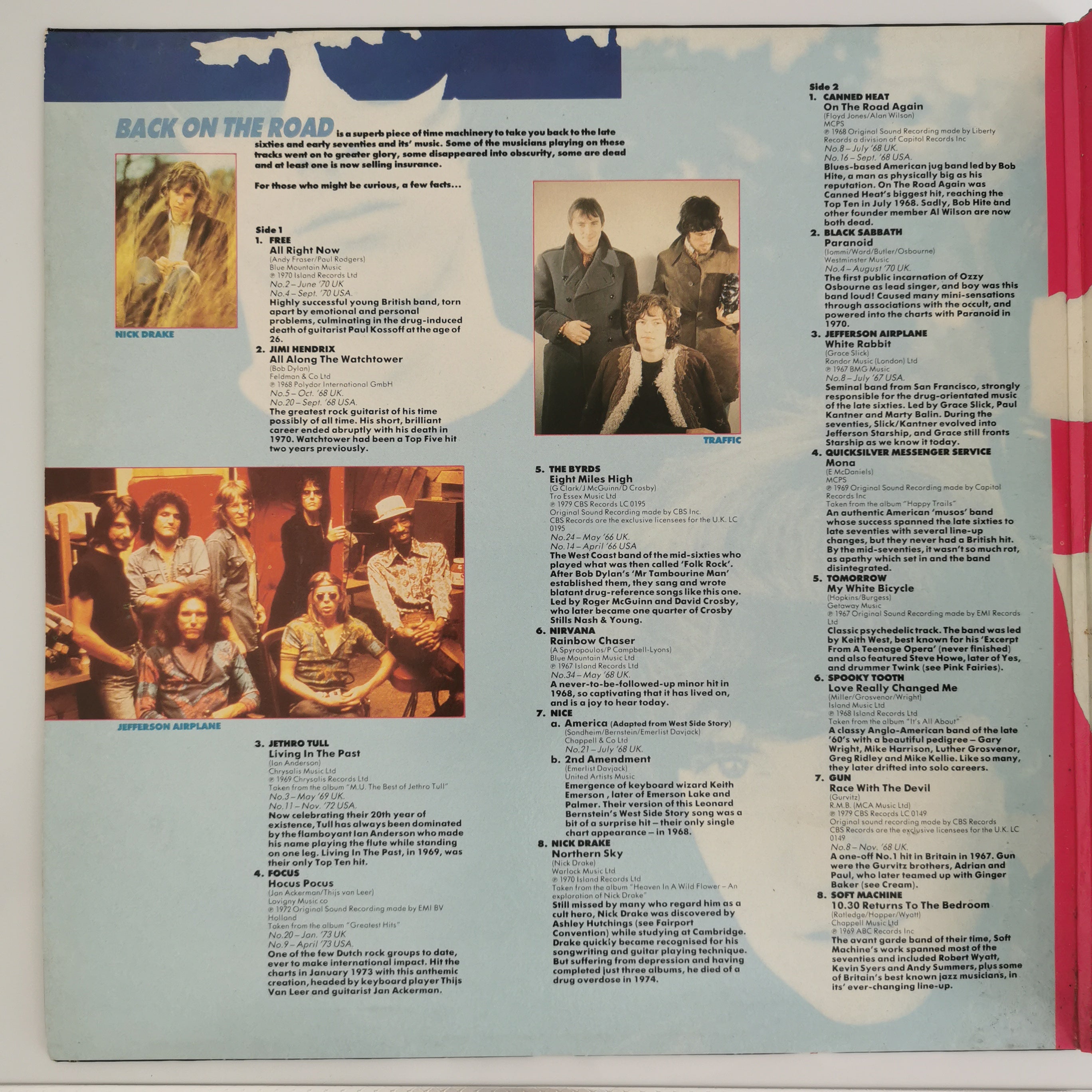 60s & 70s Back On The Road Double Vinyl LP Record