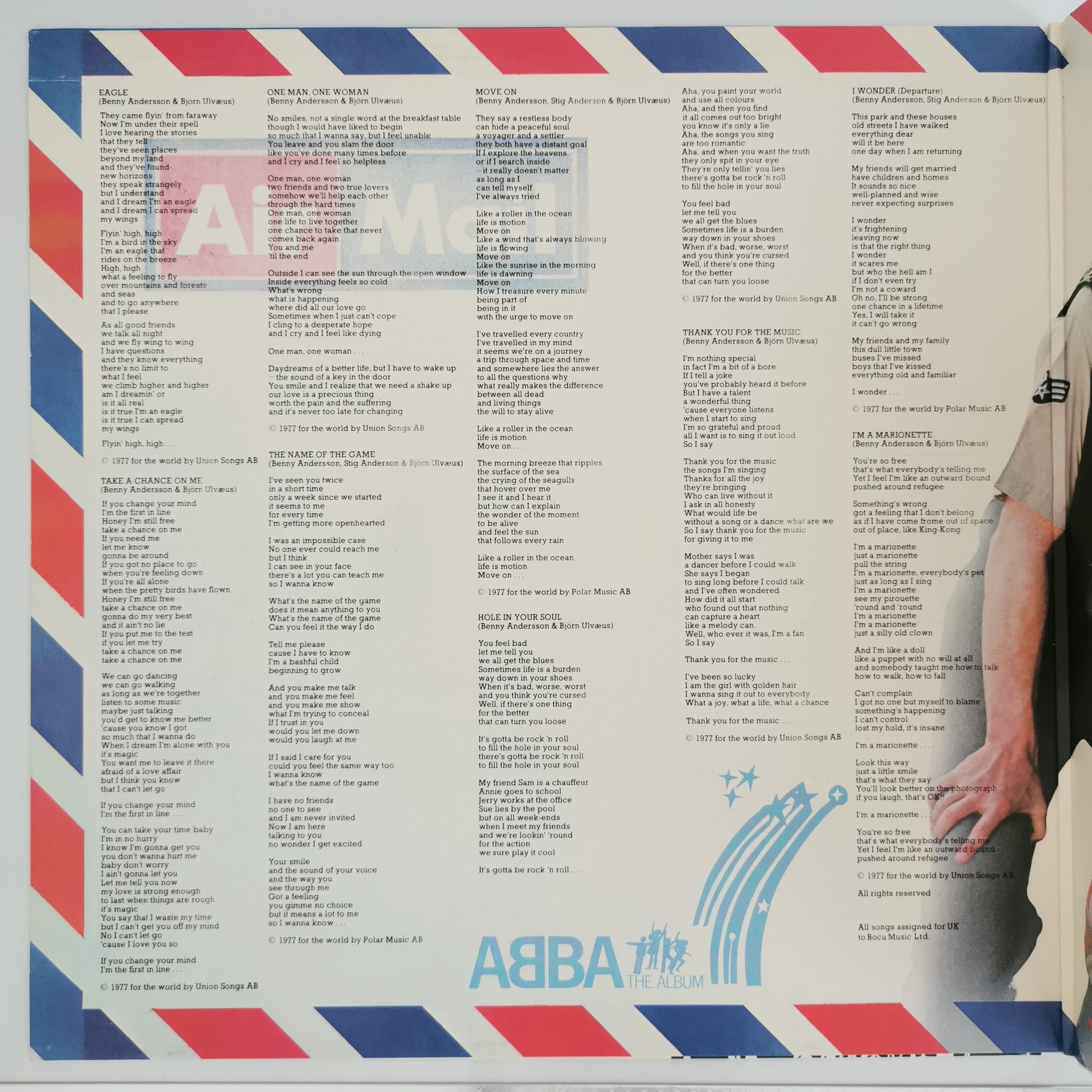 Abba ABBA The Album Vinyl LP Record 1977