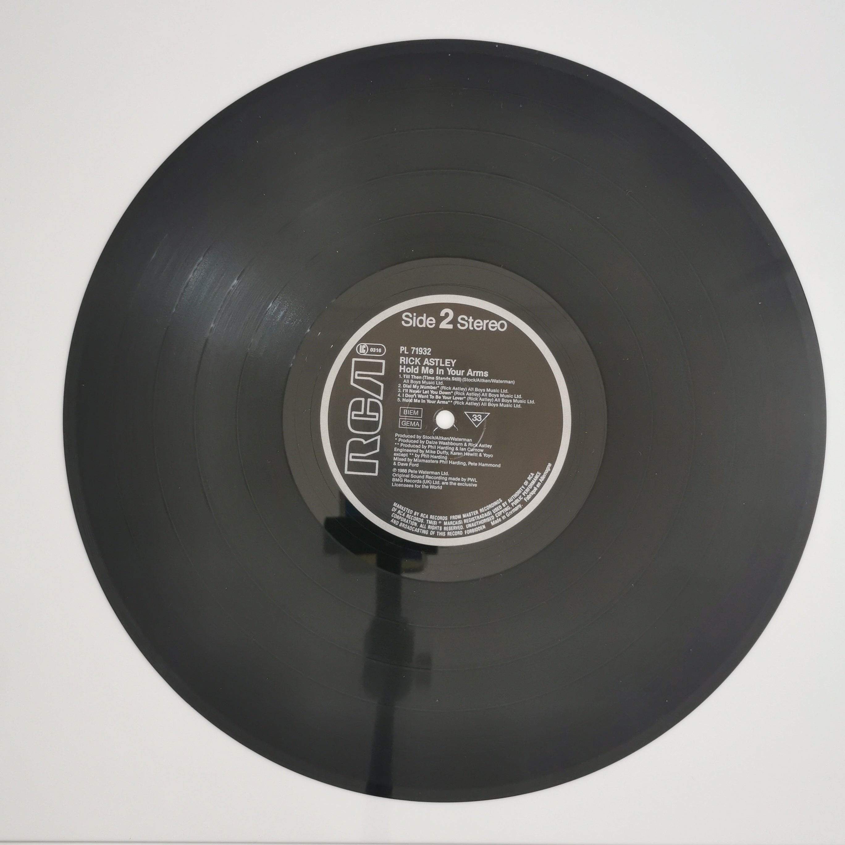 Rick Astley – Hold Me In Your Arms Vinyl LP Record