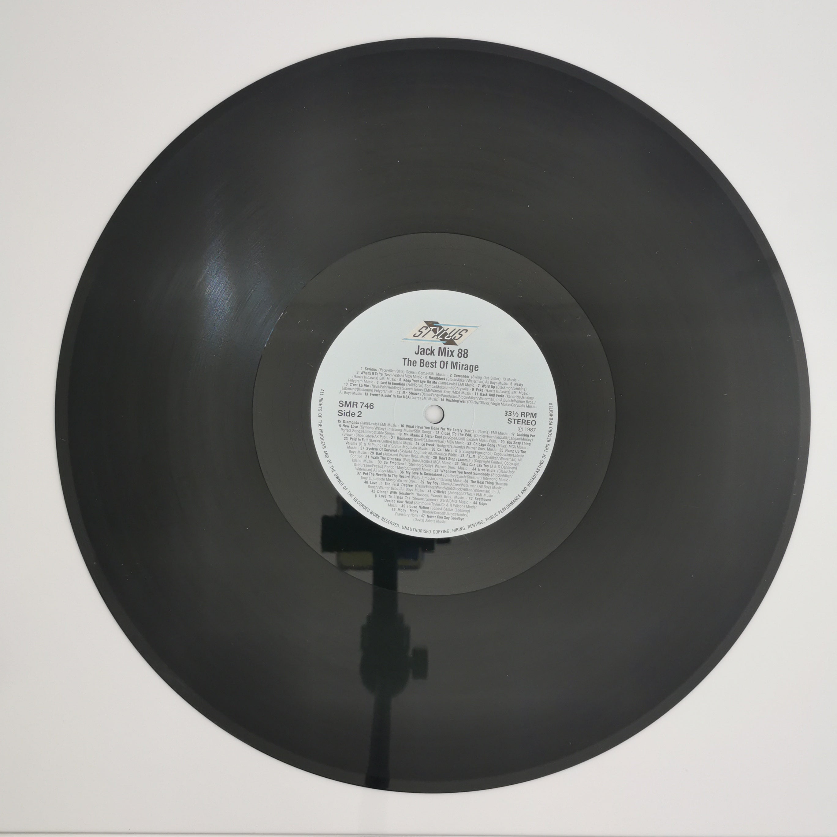 Mirage Jack Mix '88: The Best Of Mirage Vinyl LP