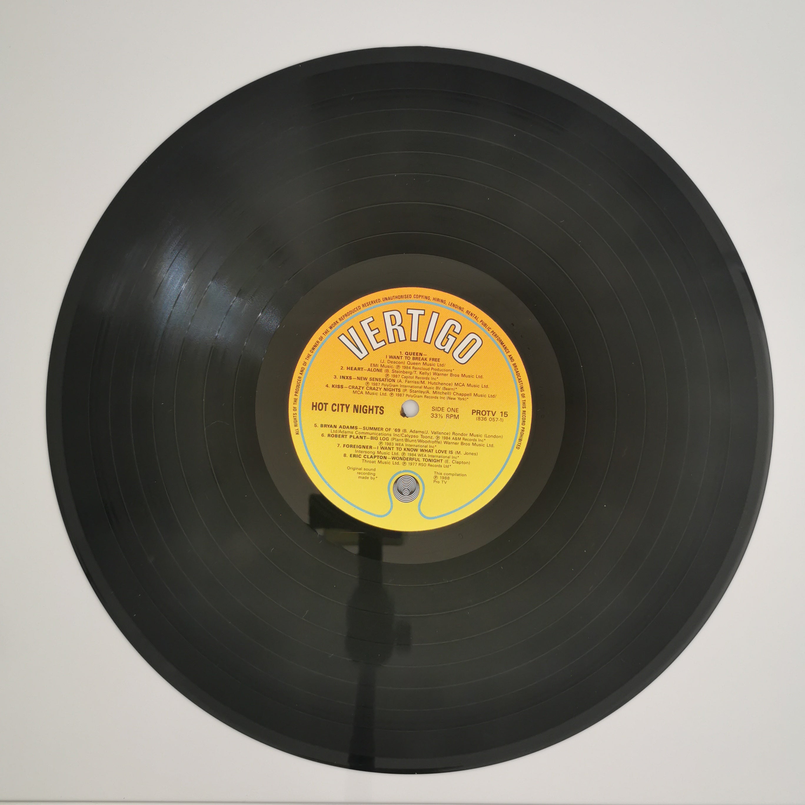Hot City Nights UK Vinyl LP Record 1988