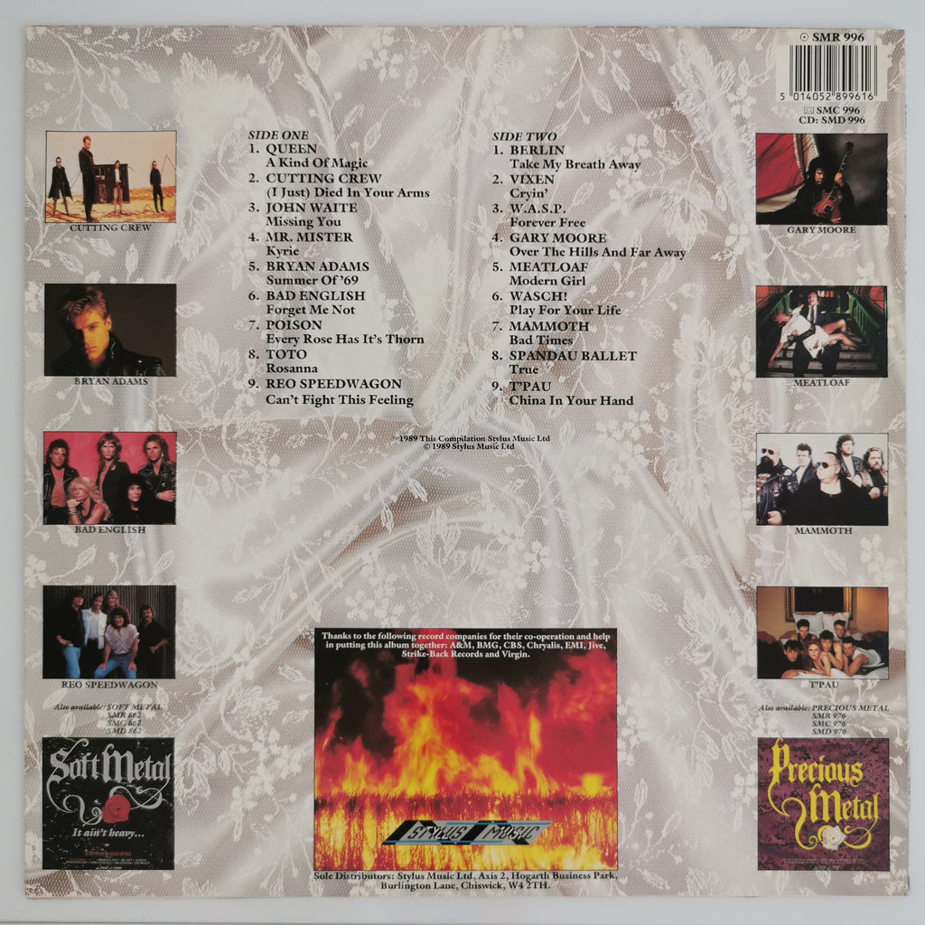 Various-Rock & Metal Pure Soft Metal Vinyl LP Record