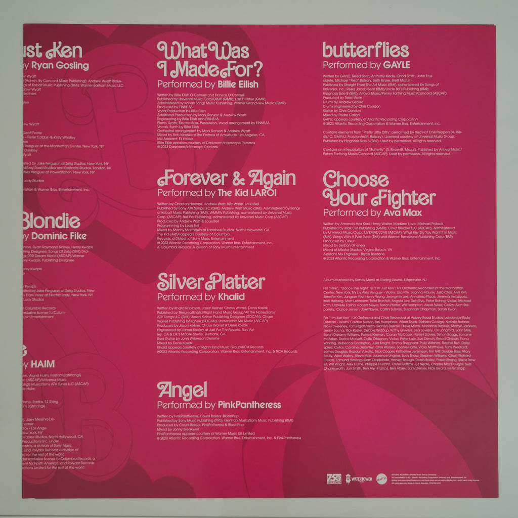 Original Soundtrack Barbie The Album Vinyl LP Pink