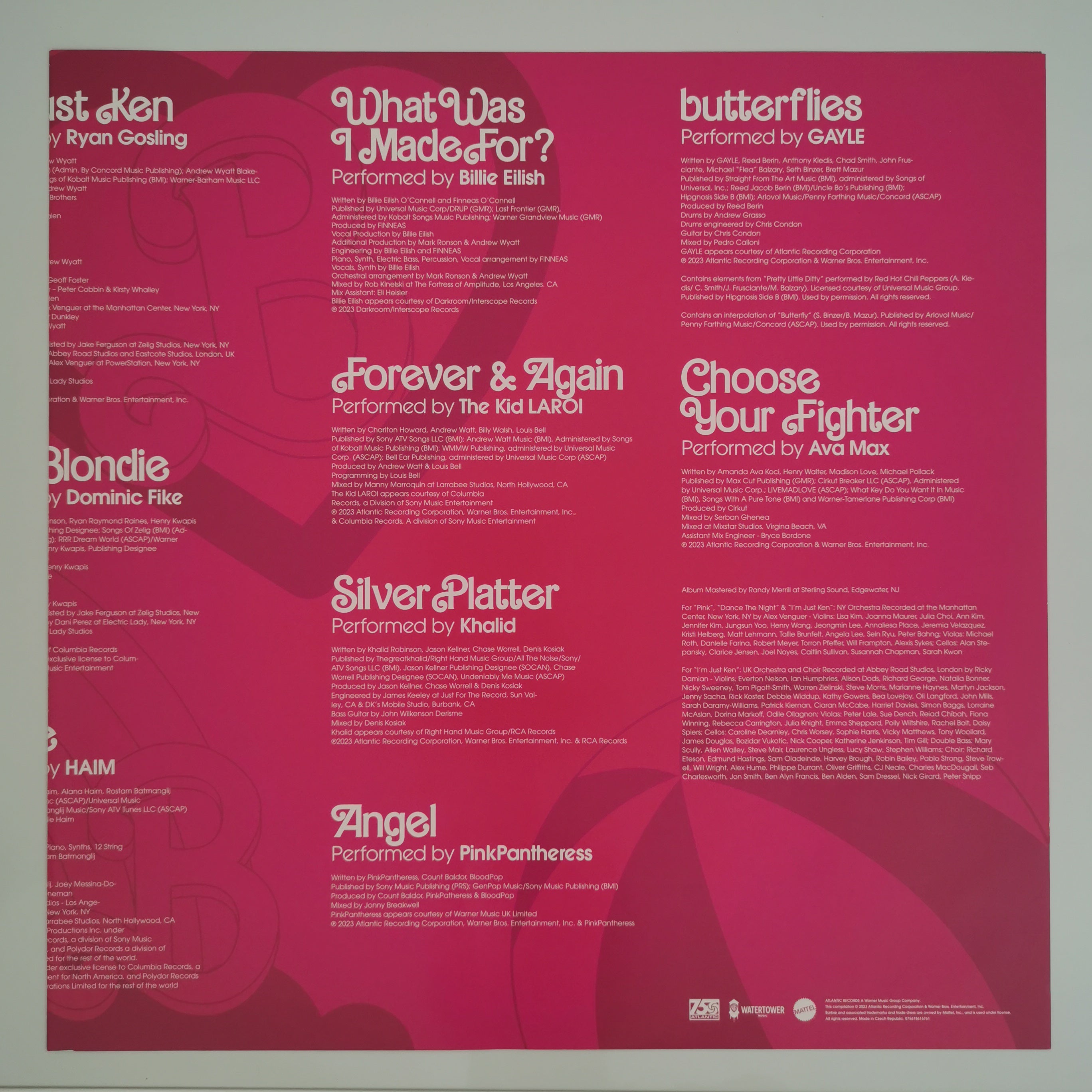 Original Soundtrack Barbie The Album Vinyl LP Pink