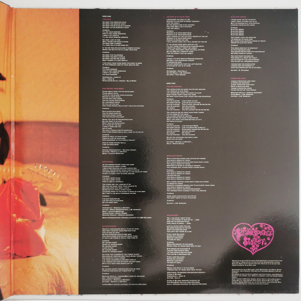 Shakespear's Sister Sacred Heart Vinyl LP Record