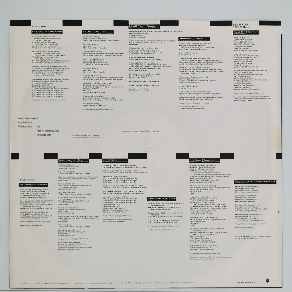 a-ha – East Of The Sun West Of The Moon Vinyl LP Record