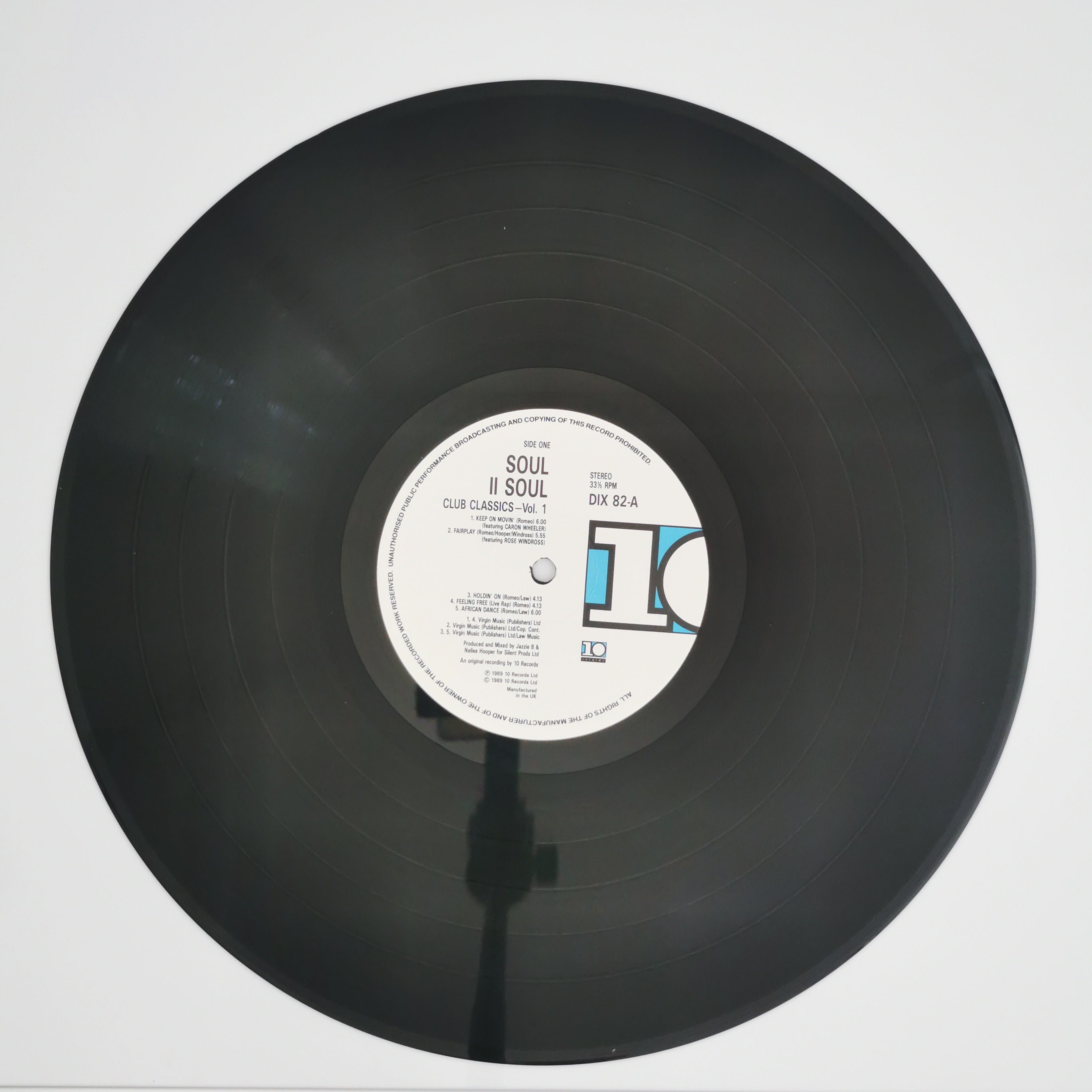 Soul II Soul – Club Classics Vol. One Vinyl LP Record