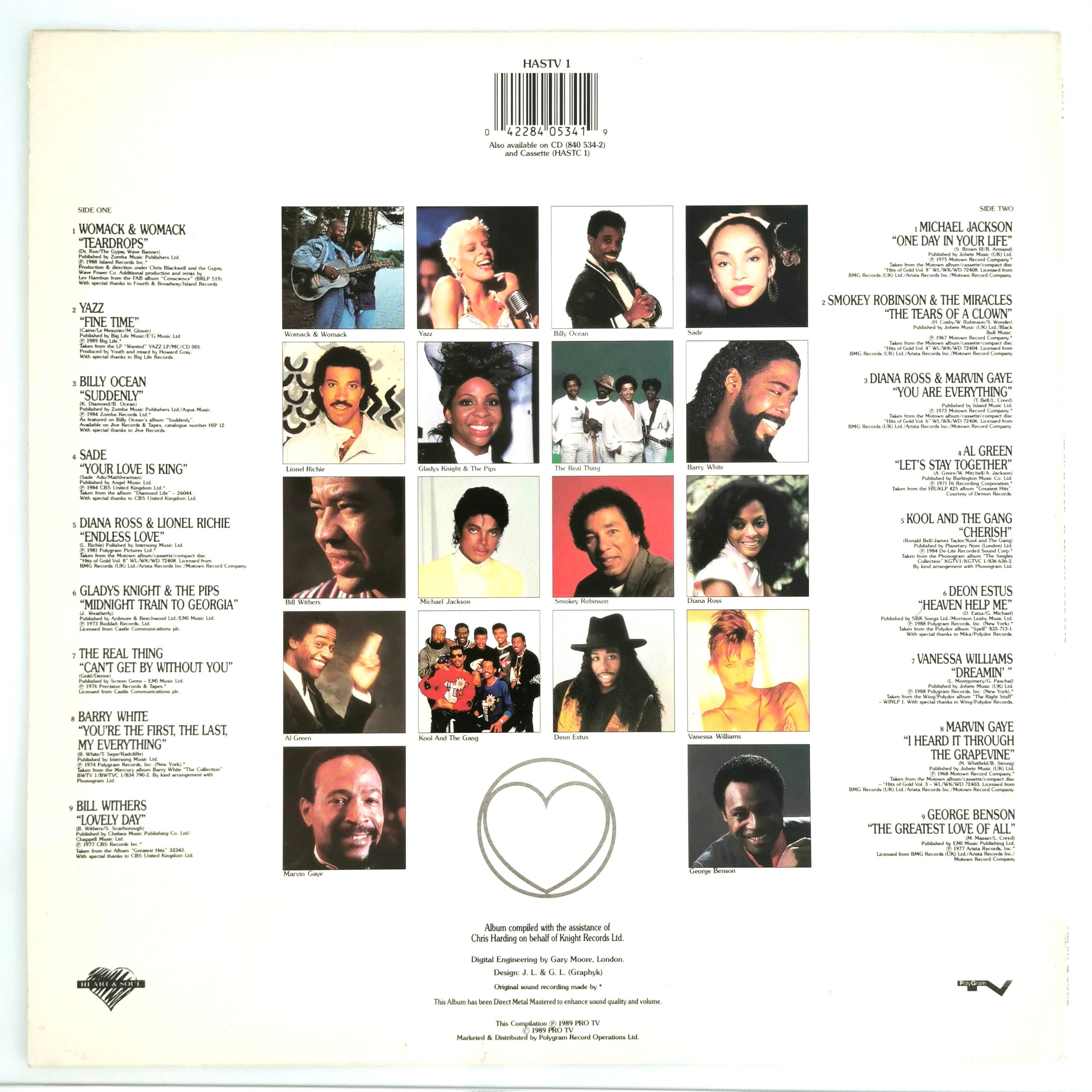 Heart & Soul 18 Classic Soul Cuts Vinyl LP Record