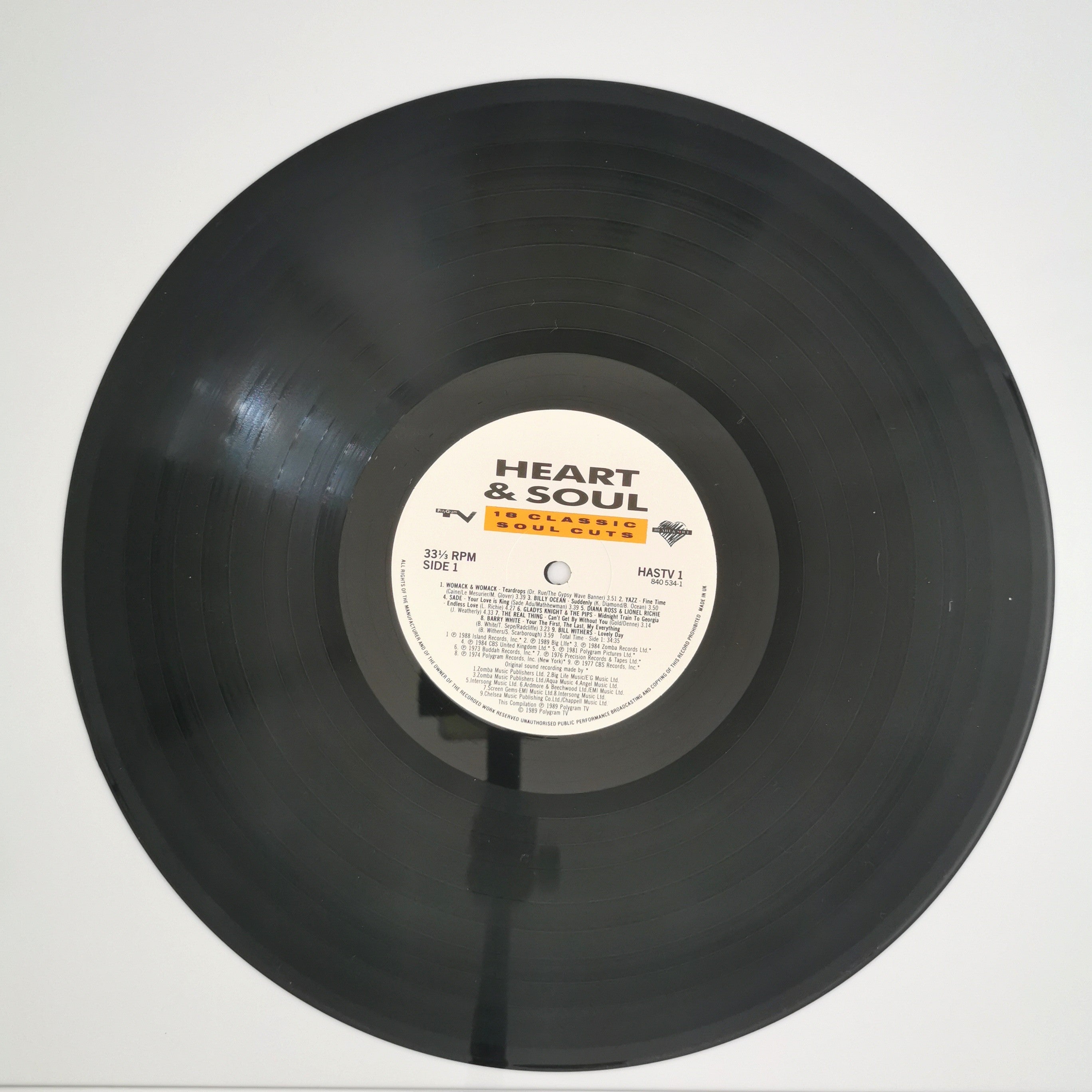 Heart & Soul 18 Classic Soul Cuts Vinyl LP Record