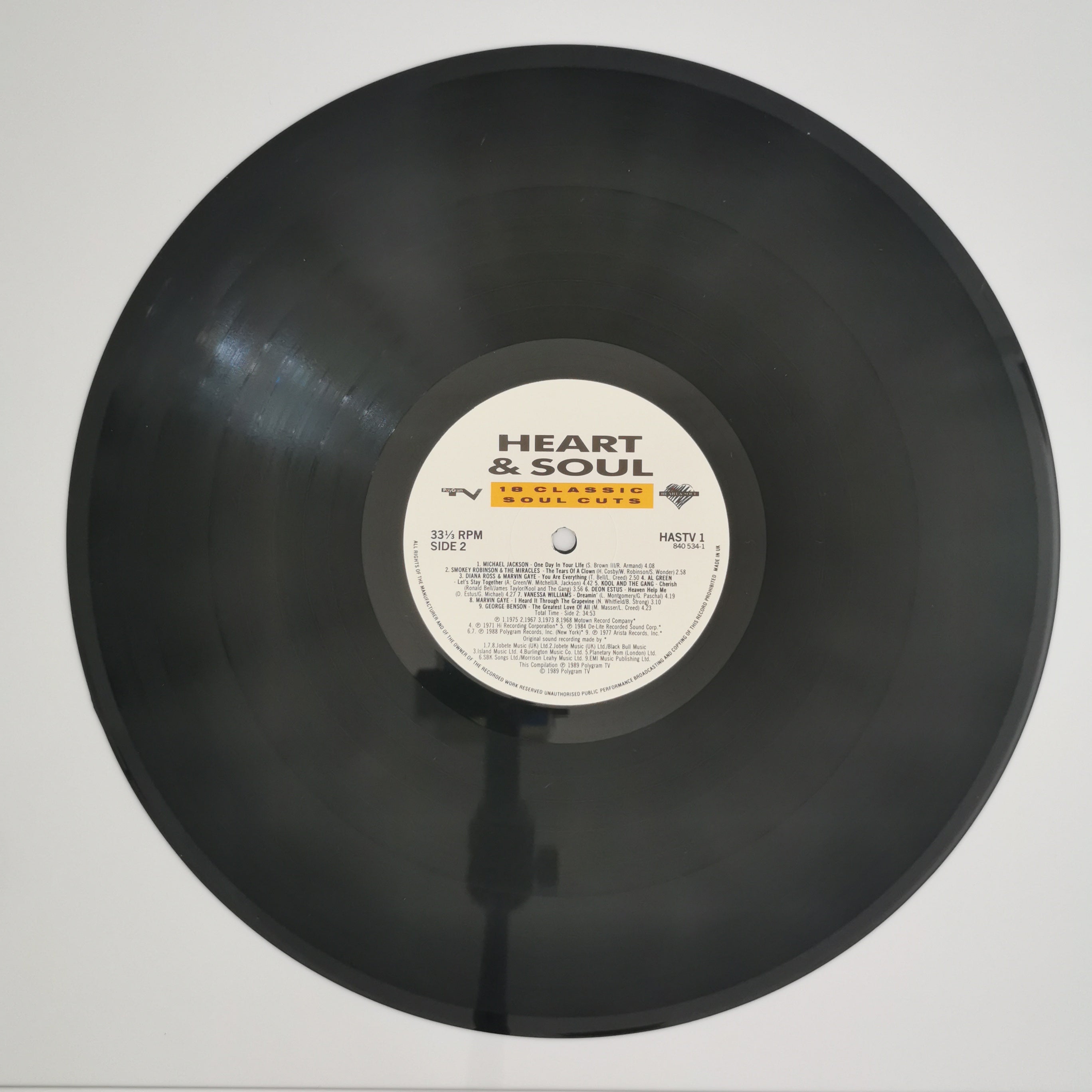 Heart & Soul 18 Classic Soul Cuts Vinyl LP Record