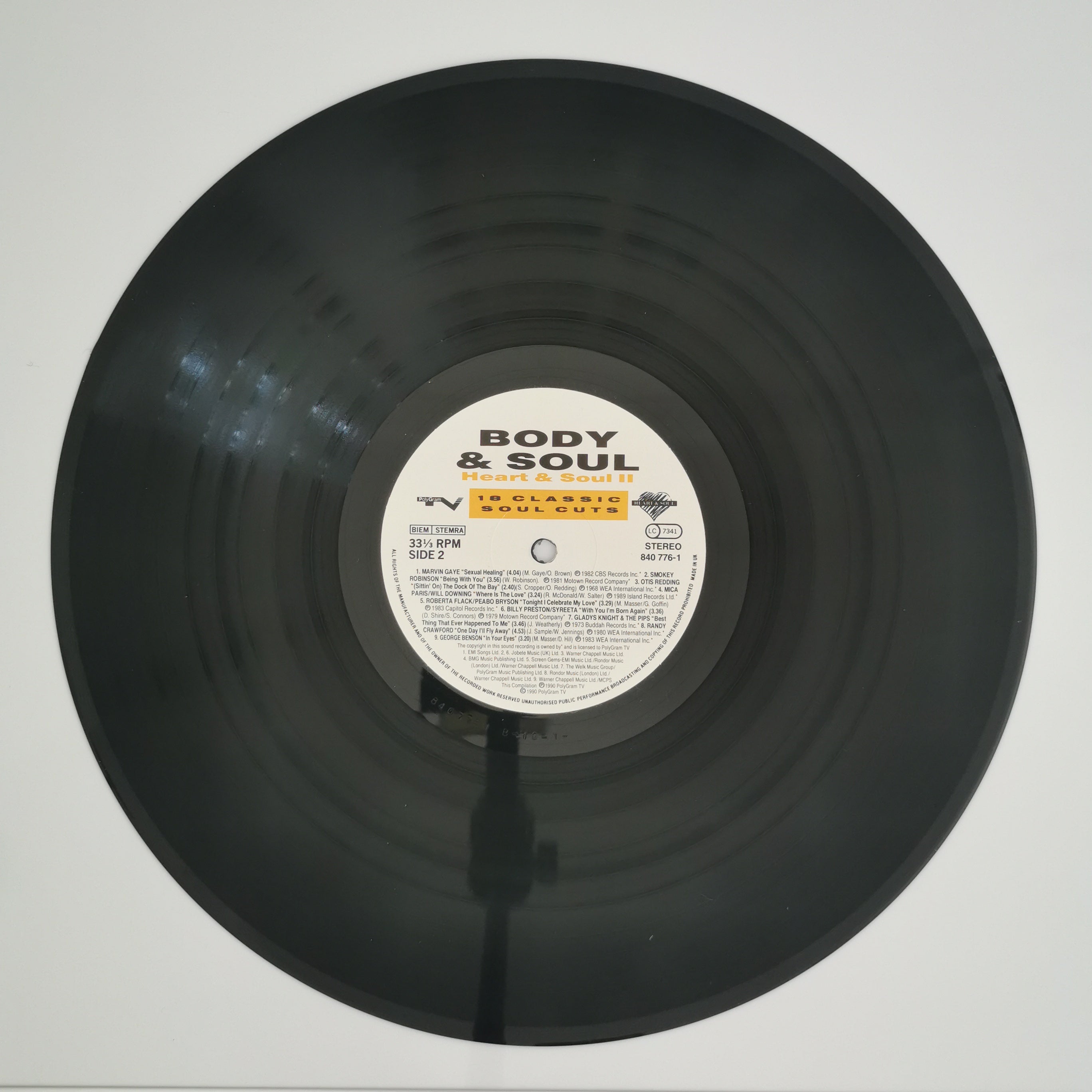Body & Soul 18 Classic Soul Cuts Vinyl LP Record 1990