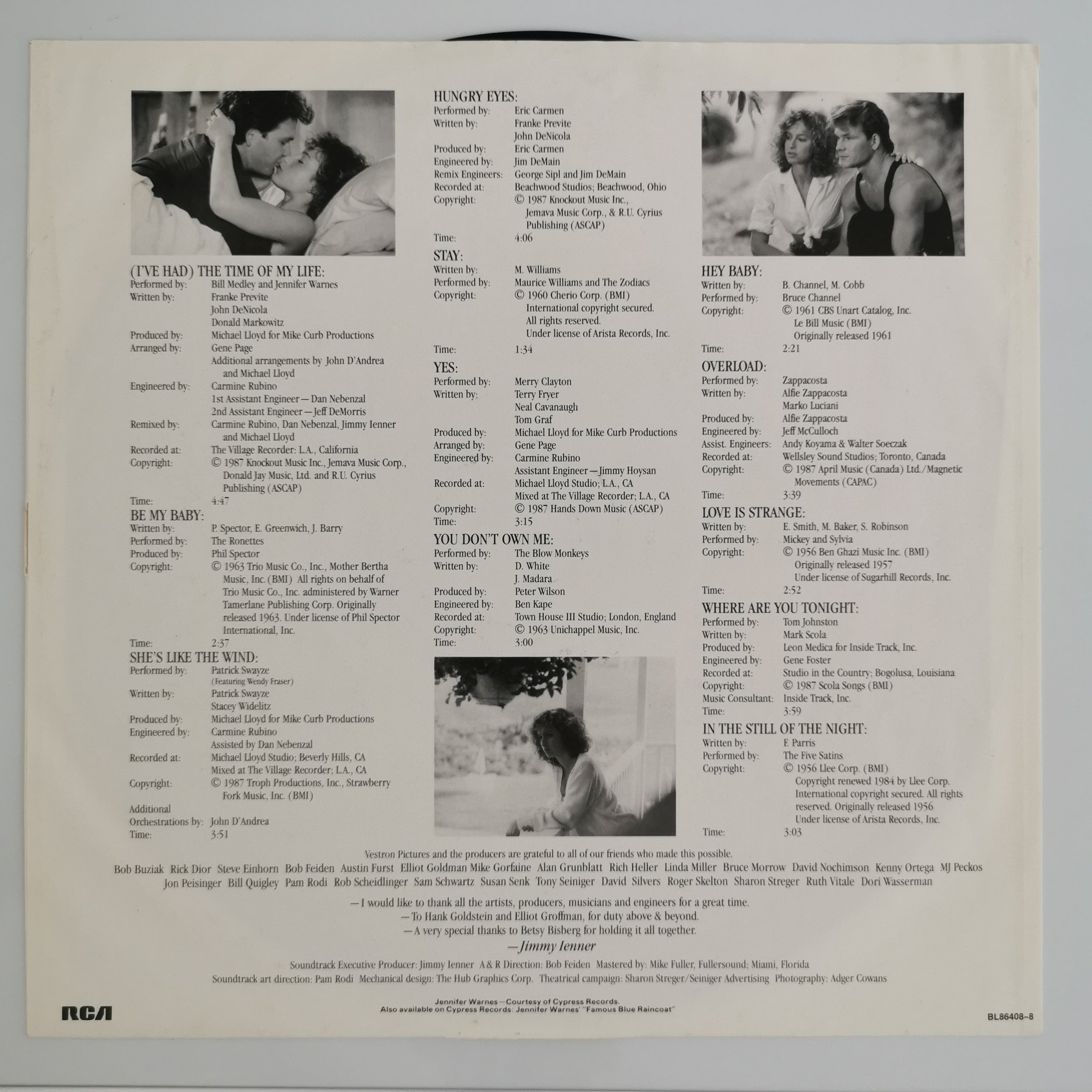Dirty Dancing Soundtrack Vinyl LP Record