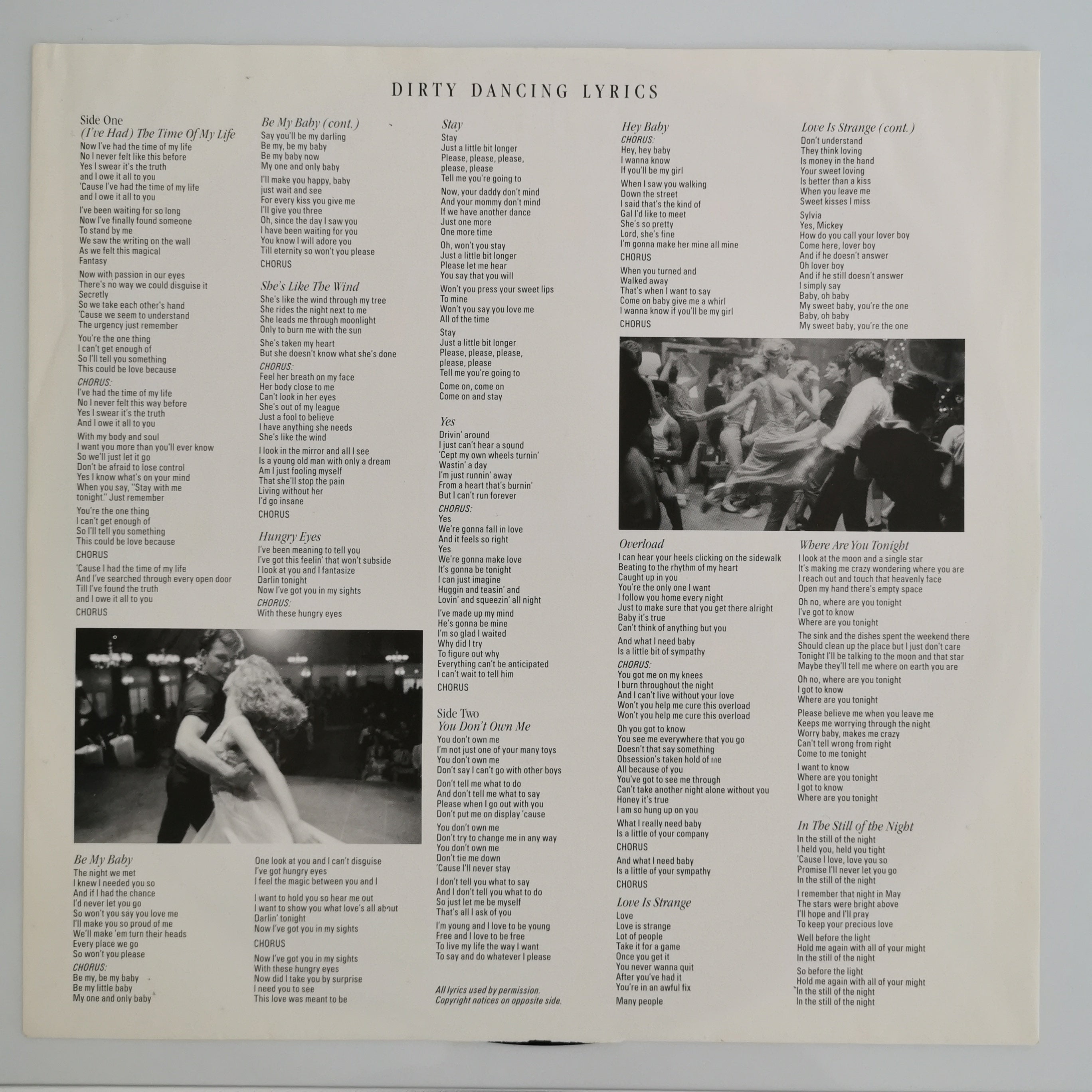 Dirty Dancing Soundtrack Vinyl LP Record