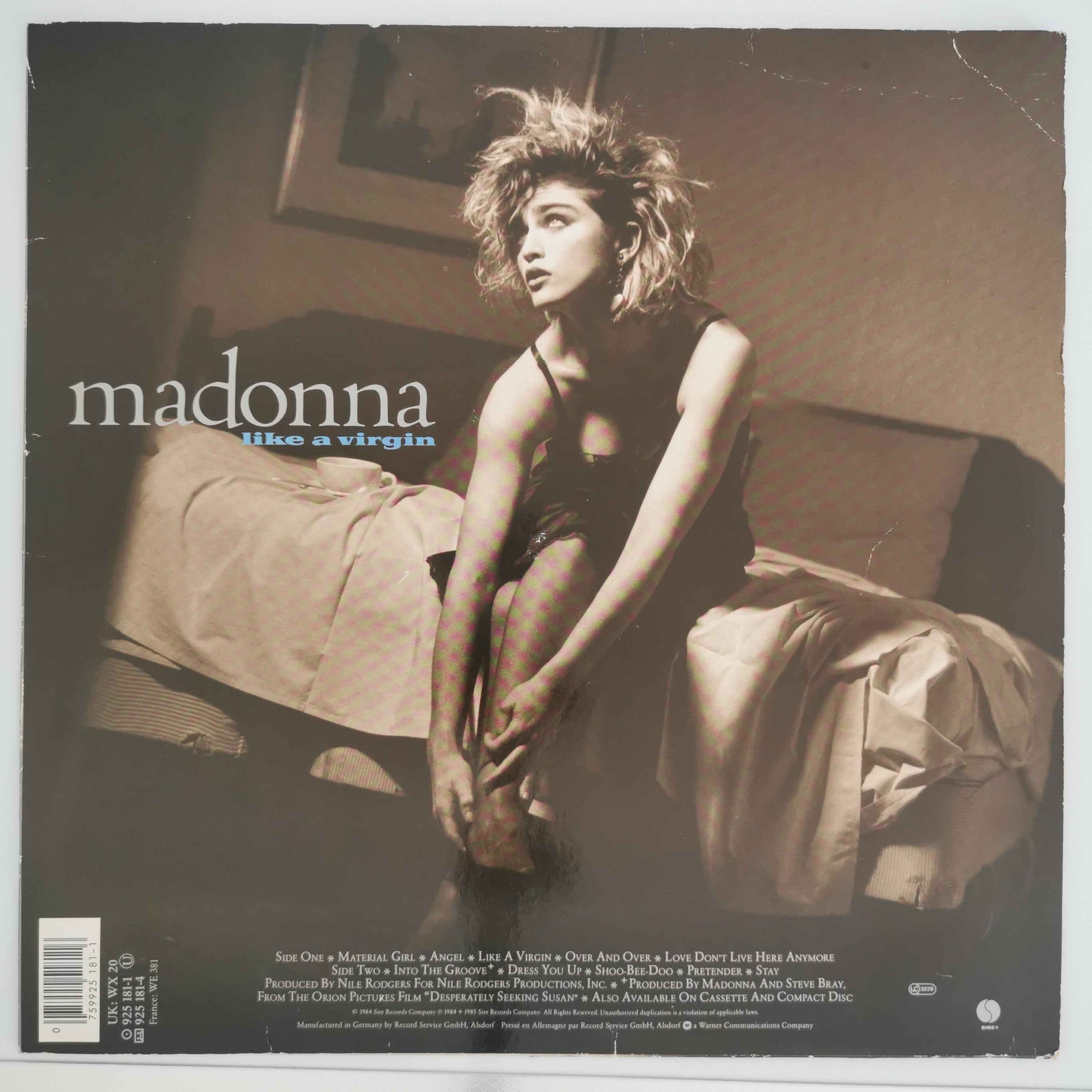 Madonna Like A Virgin Vinyl LP Record 1985