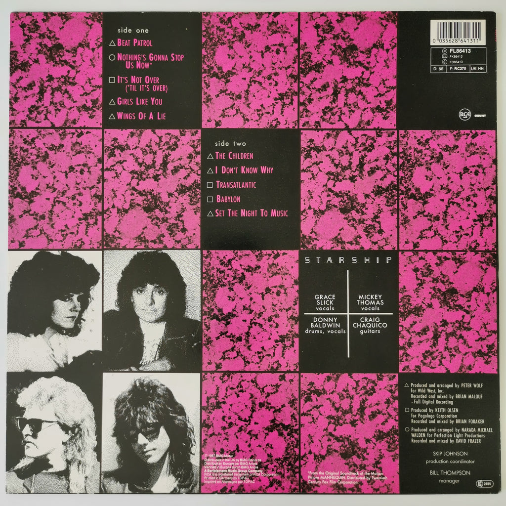 Starship no protection Viny LP Record 1987