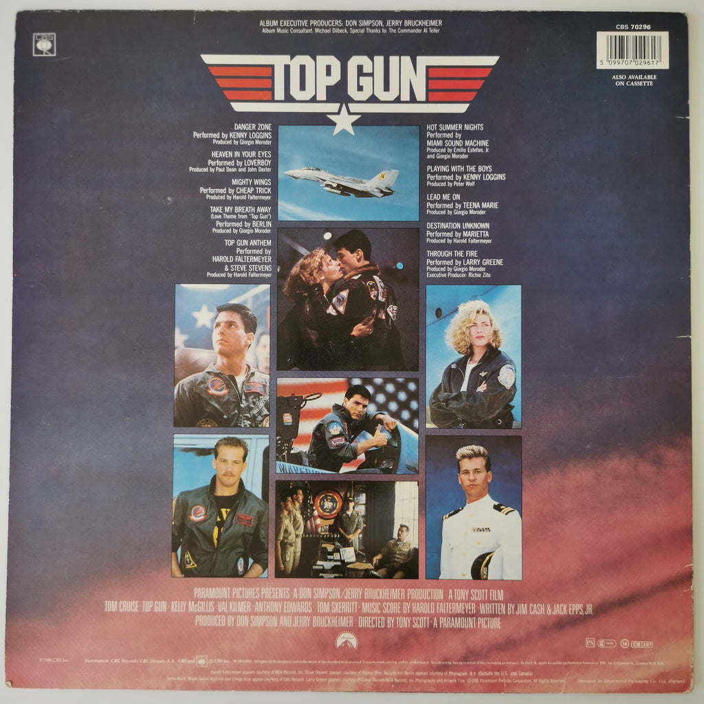 Top Gun (Original Motion Picture Soundtrack) Vinyl LP 1986