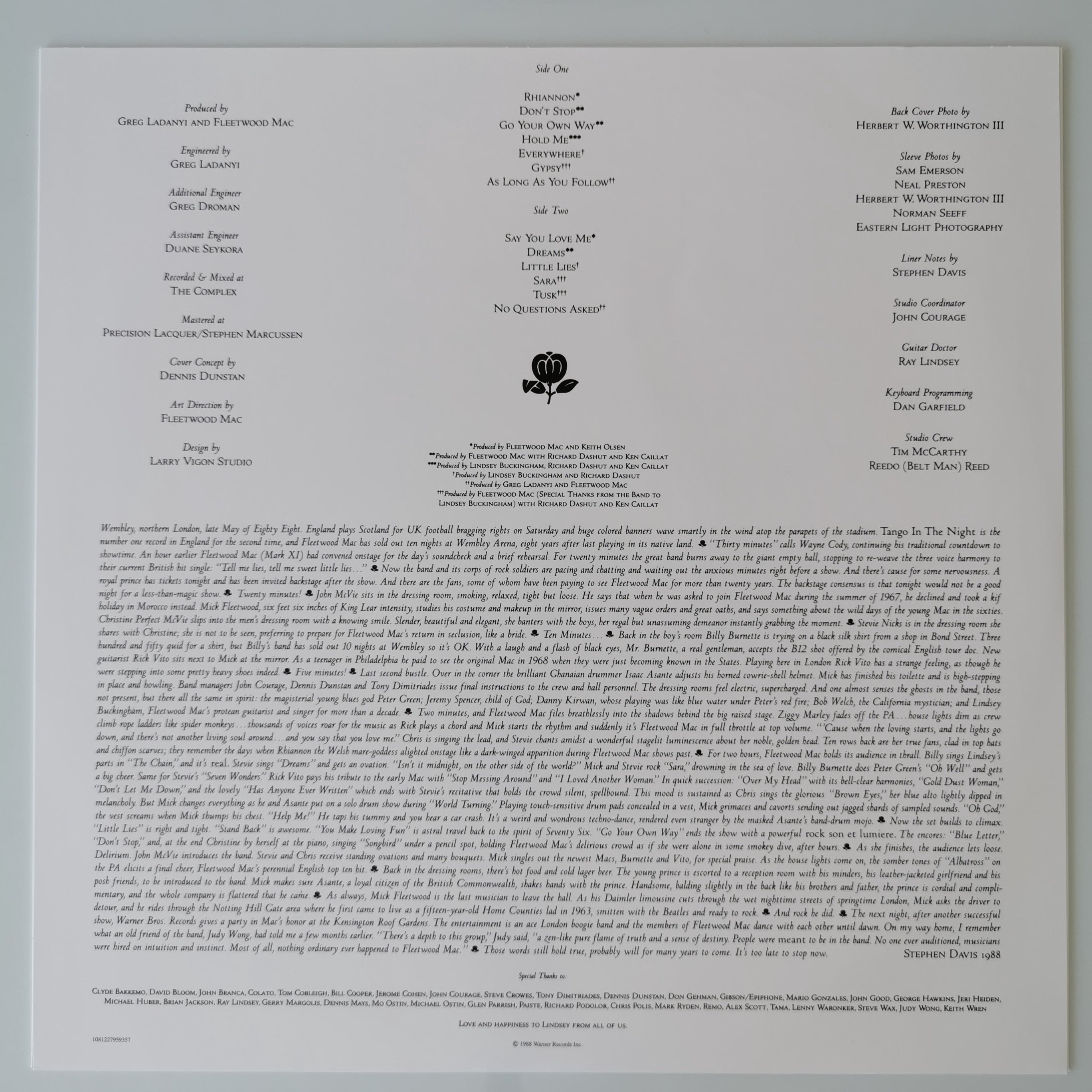 Fleetwood Mac Greatest Hits Vinyl LP Record