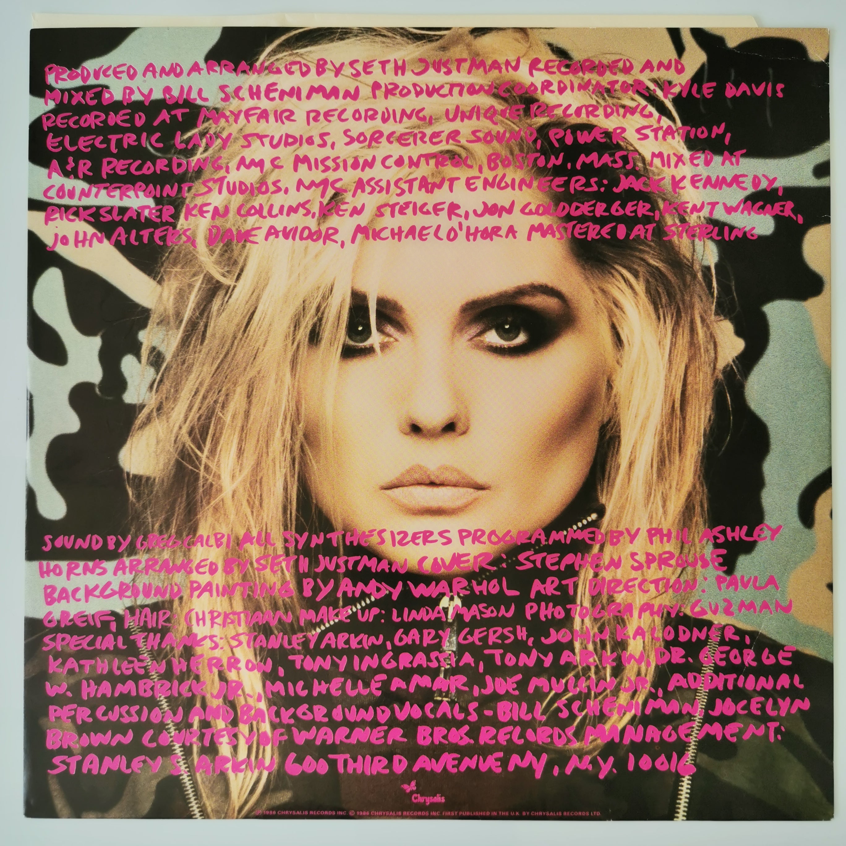 Debbie Harry Rockbird - Vinyl LP Record 1986