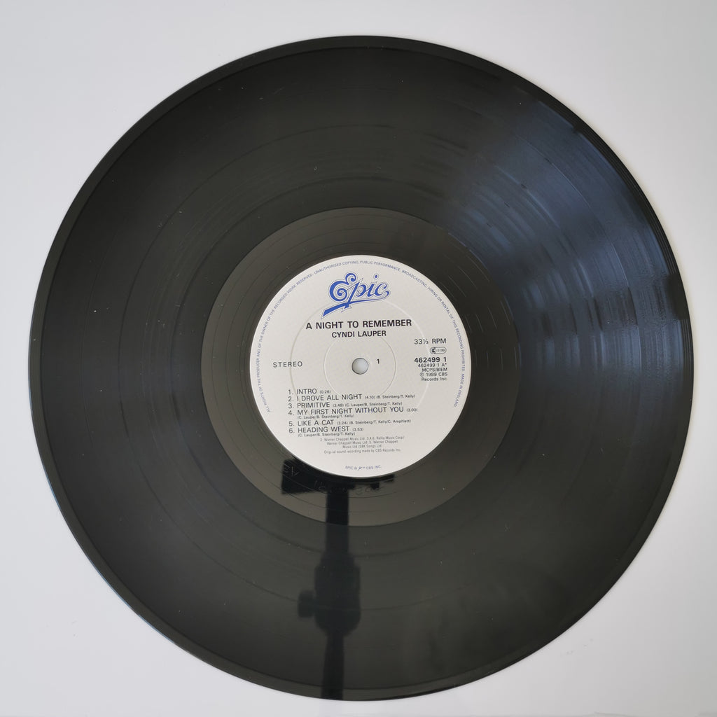 Cyndi Lauper – A Night To Remember Vinyl LP Record 1989