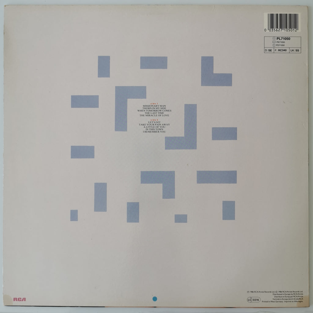 Eurythmics – Revenge Vinyl LP Record 1986