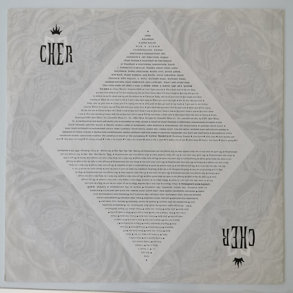 Cher Love Hurts - Mirror Image Sleeve Vinyl LP Record