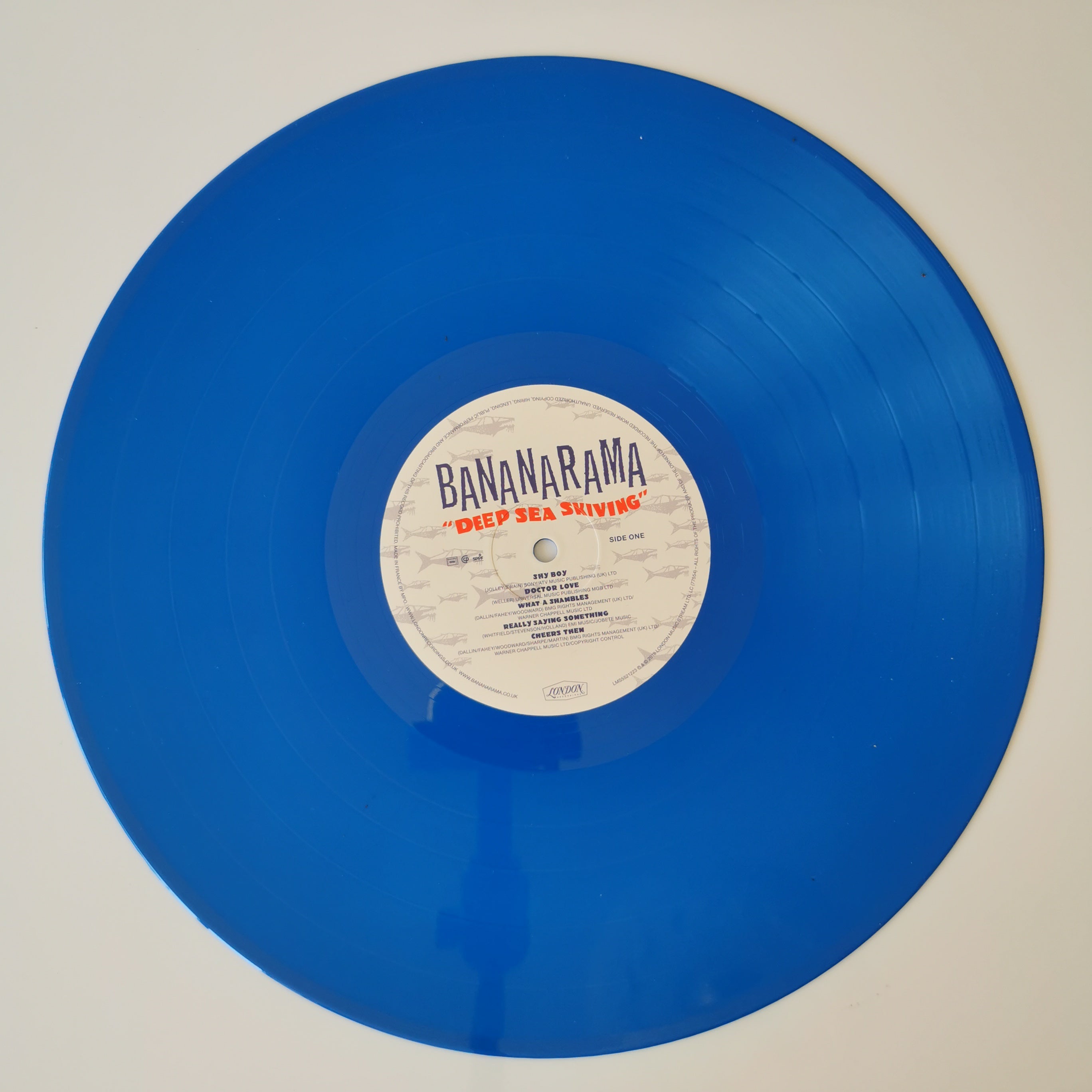 Bananarama Deep Sea Skiving Blue Vinyl LP Record