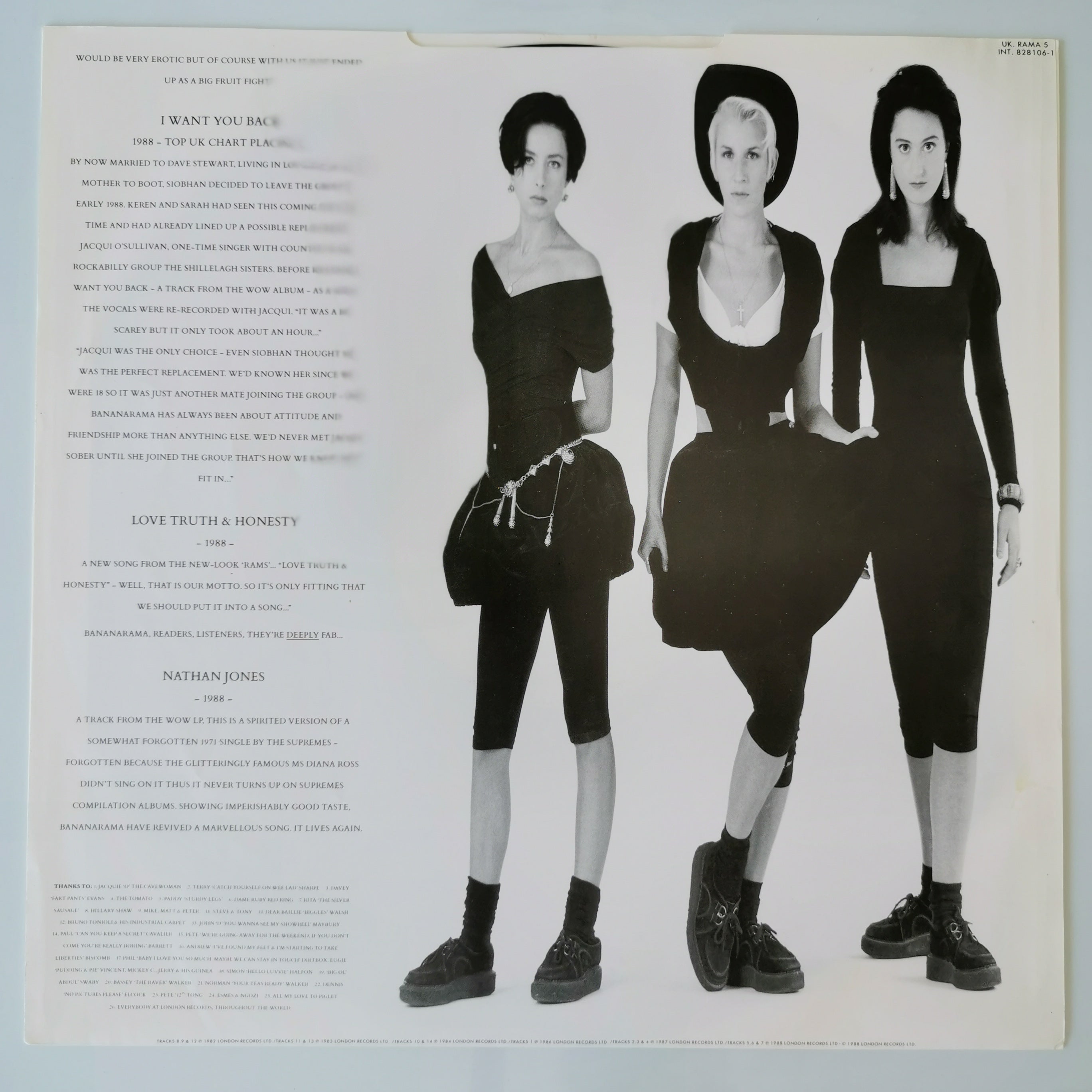 Bananarama The Greatest Hits Collection LP Record Vinyl