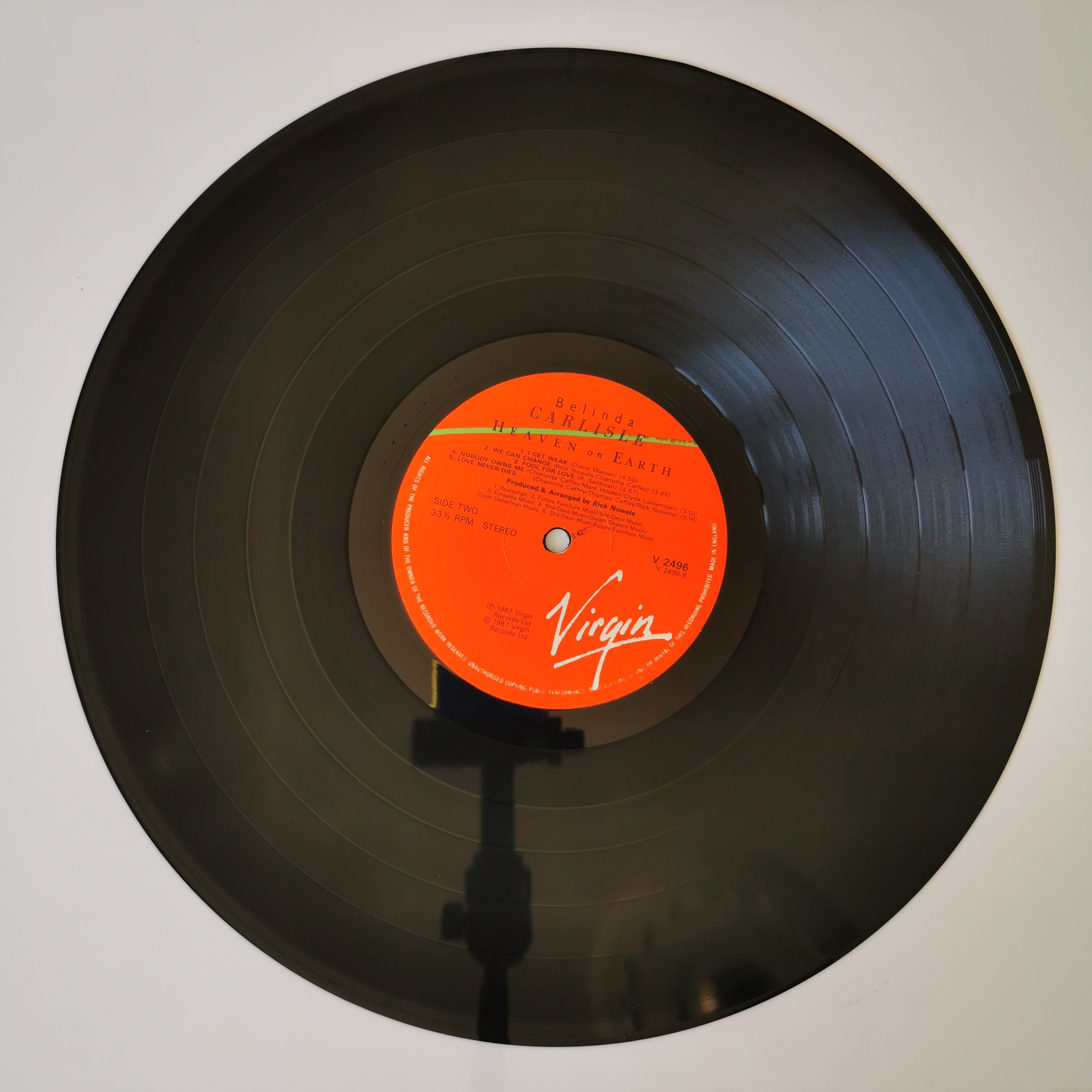 Belinda Carlisle Heaven On Earth Vinyl LP 1987