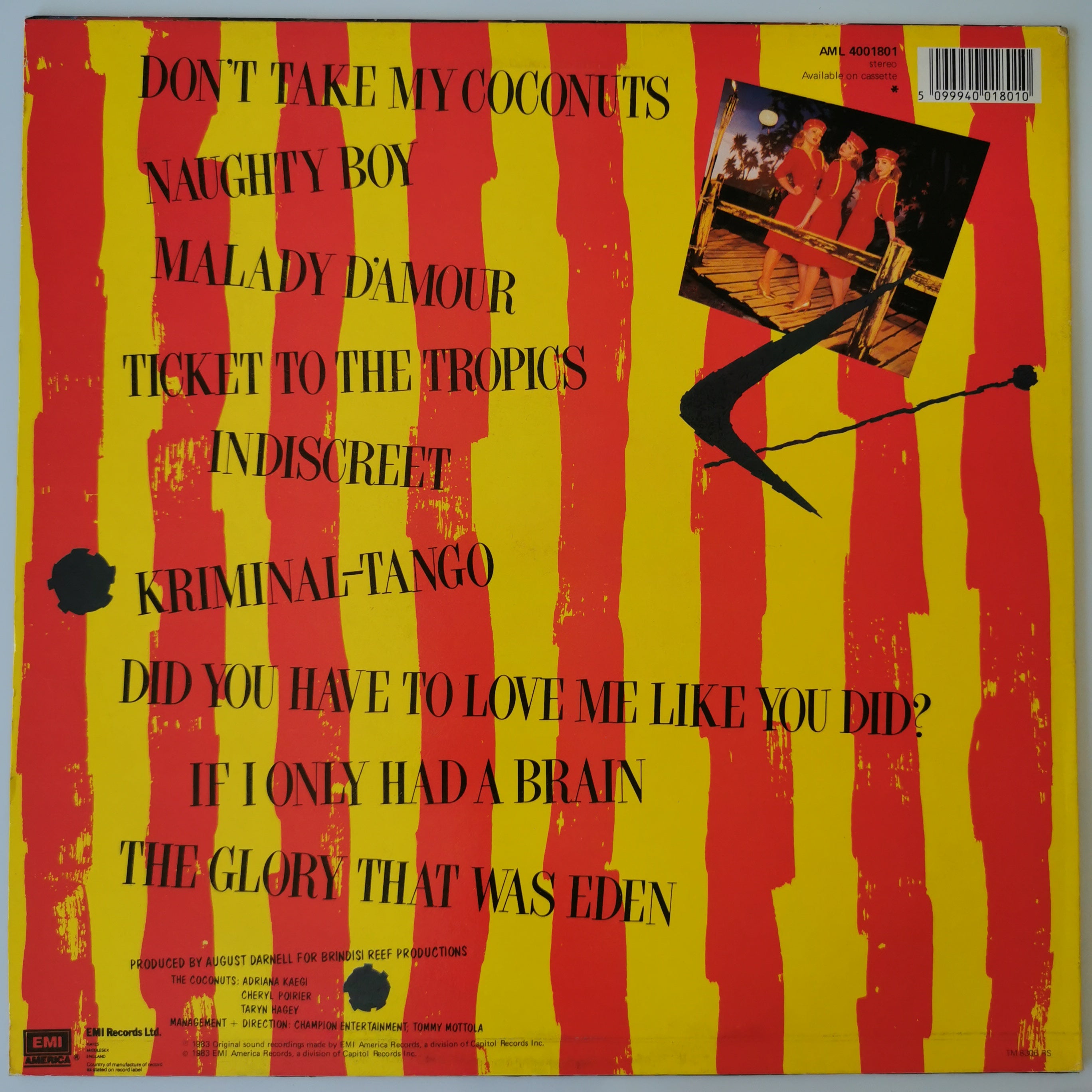 The Coconuts – Don't Take My Coconuts Vinyl LP