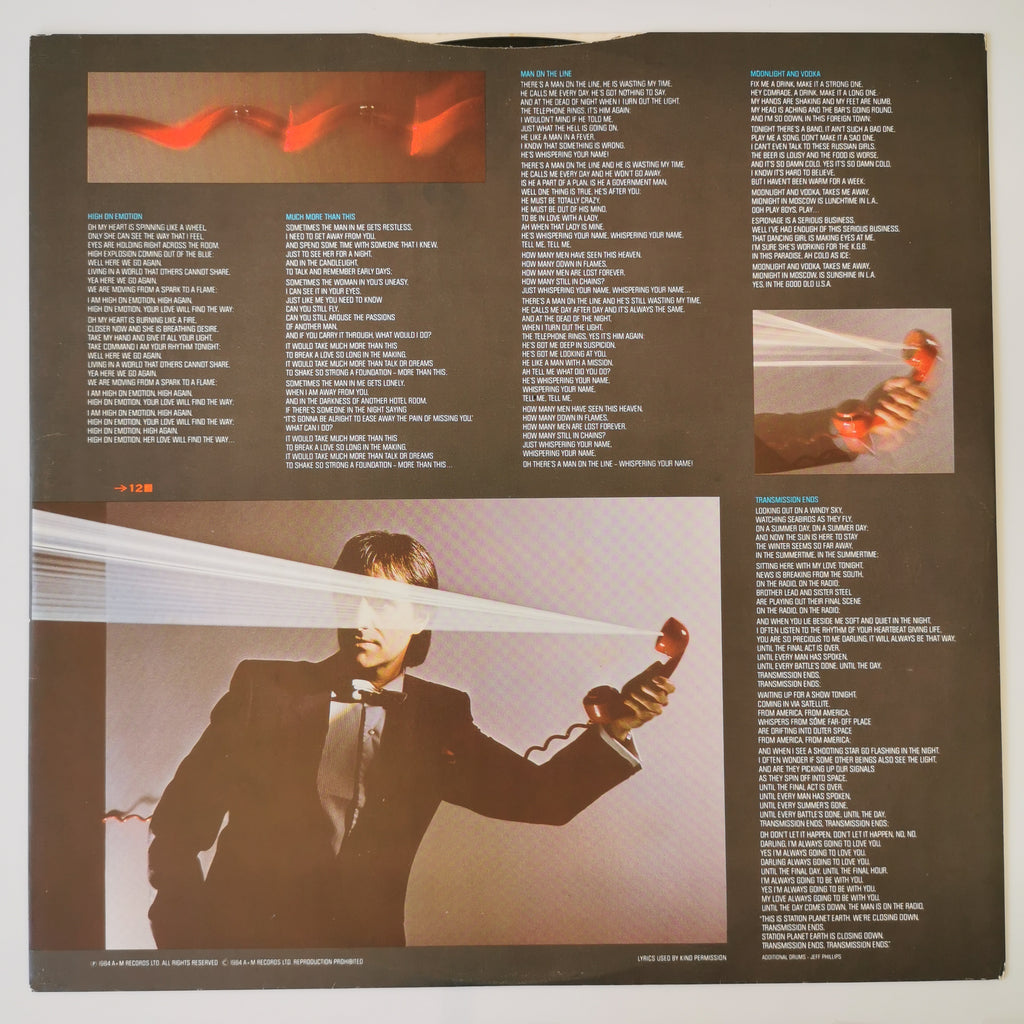 Chris De Burgh Man On The Line Vinyl LP 1984