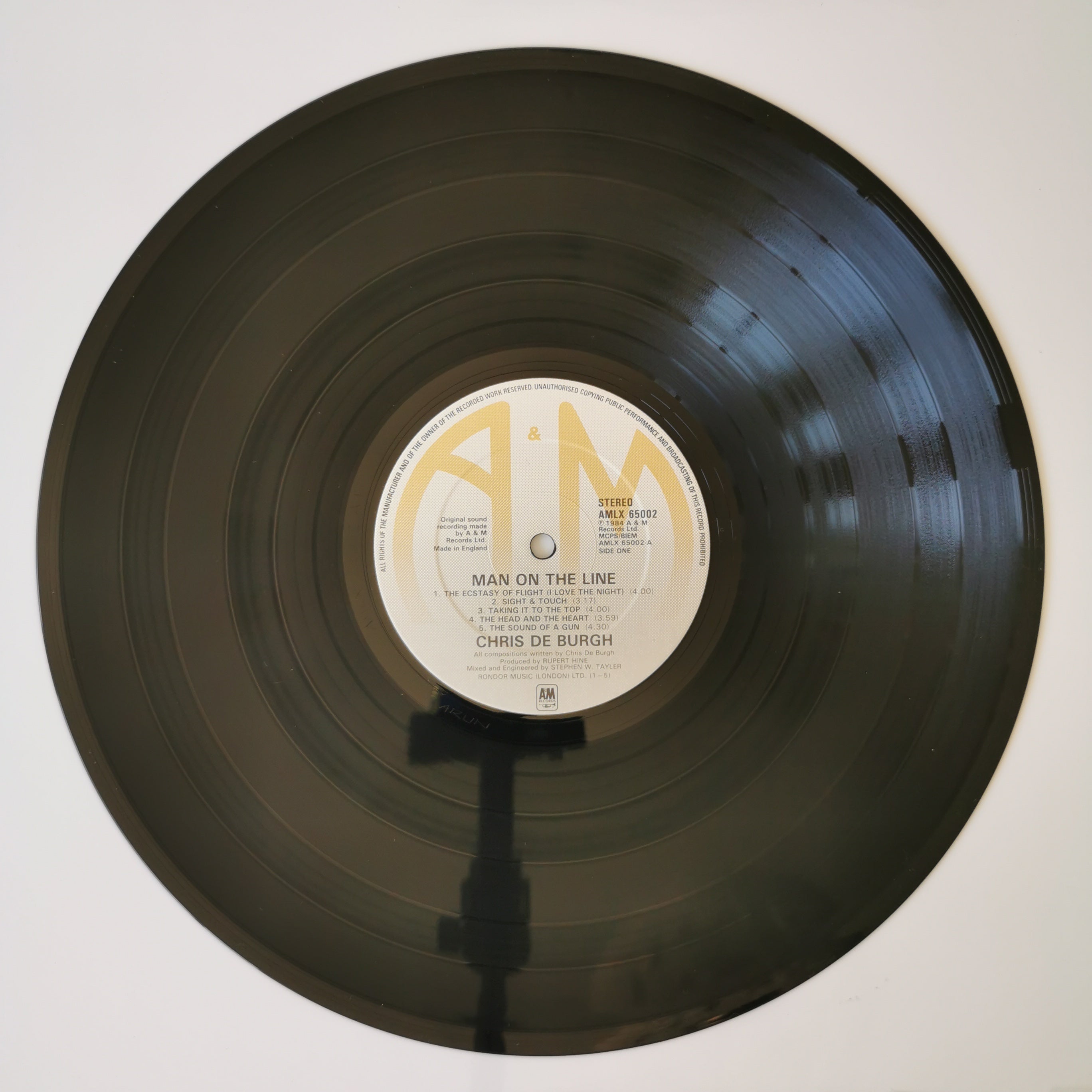 Chris De Burgh Man On The Line Vinyl LP 1984