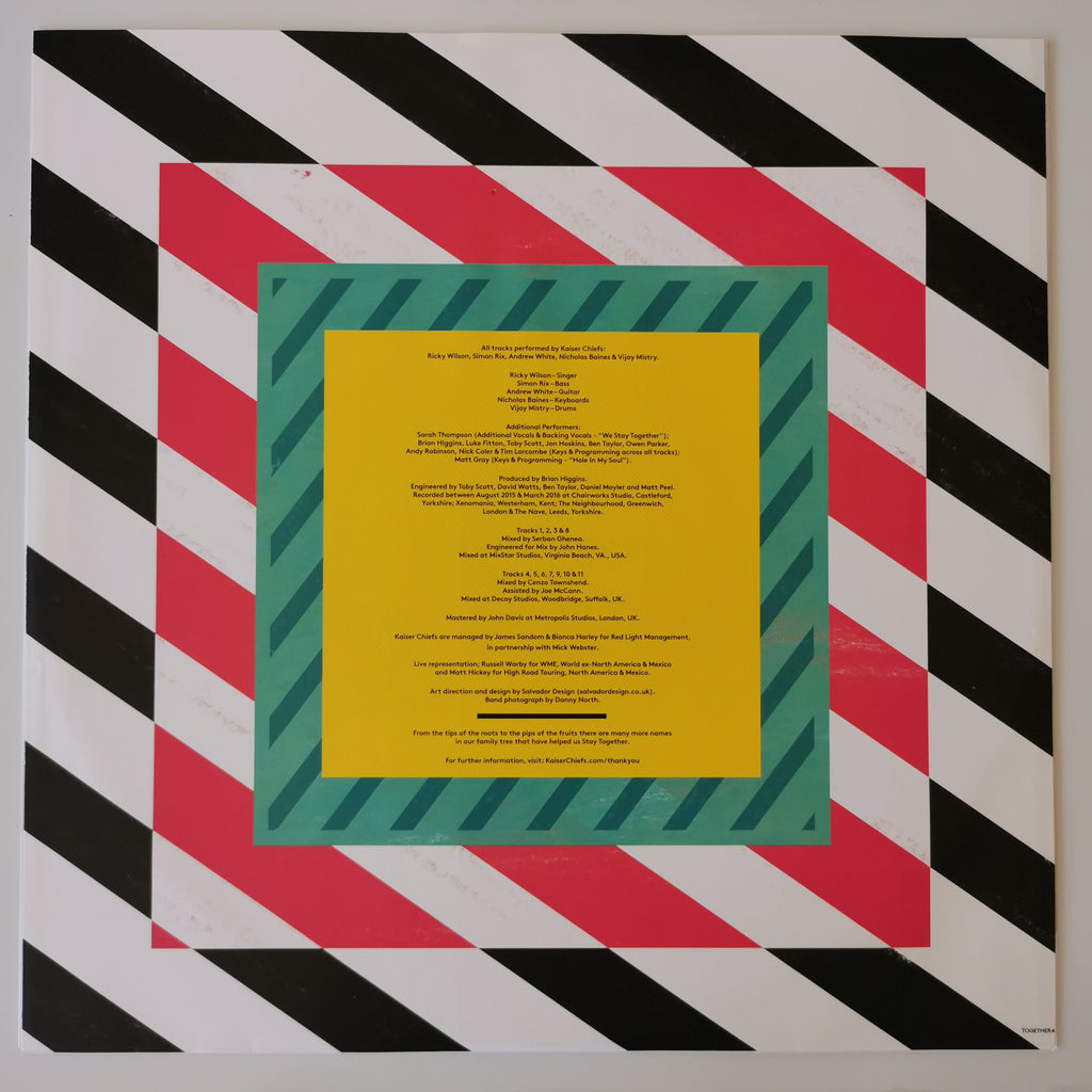 Kaiser Chiefs Stay Together Limited Heavyweight Vinyl 2LP