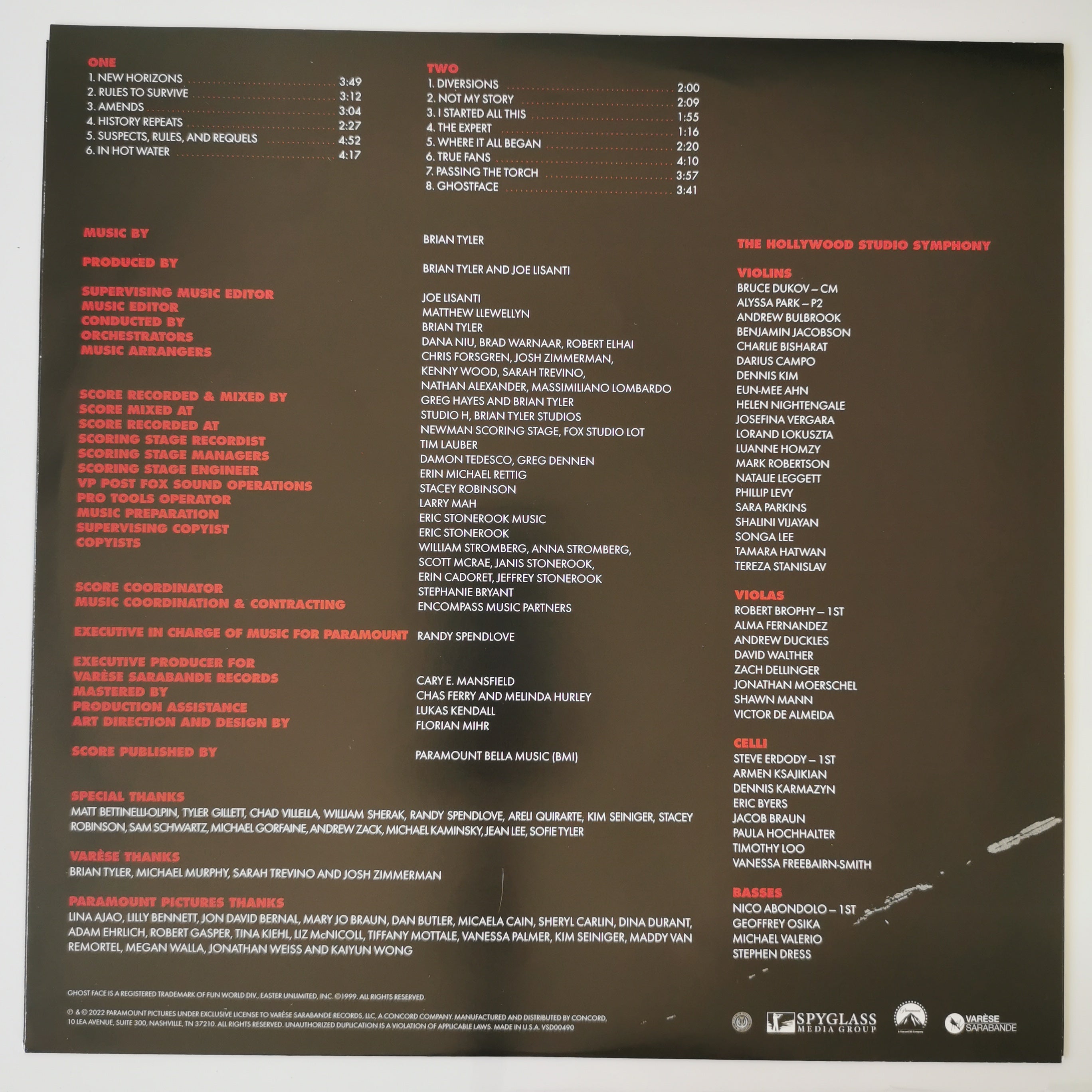 Scream 5 Vinyl LP Record Soundtrack