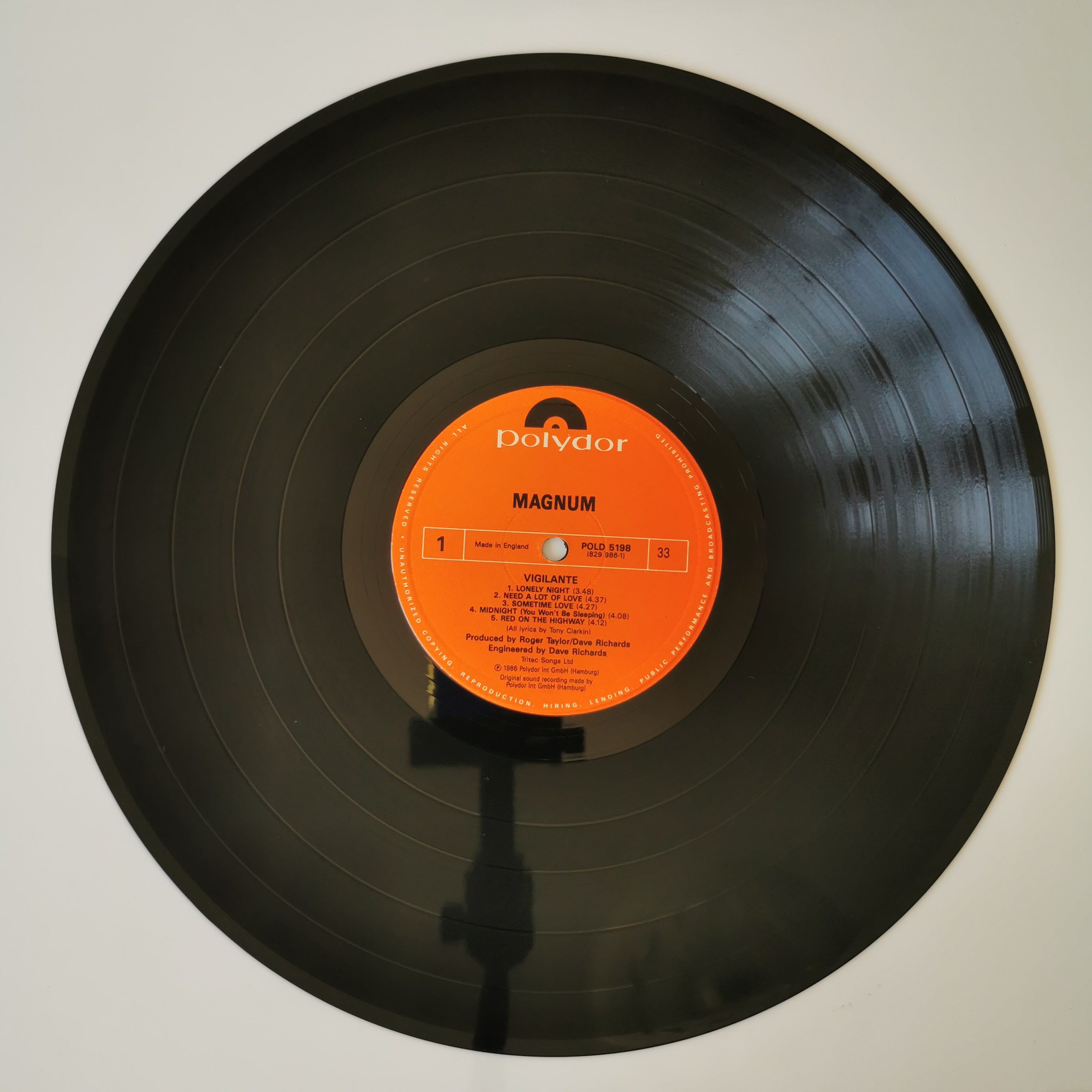 Magnum – Vigilante Vinyl LP Record 1986