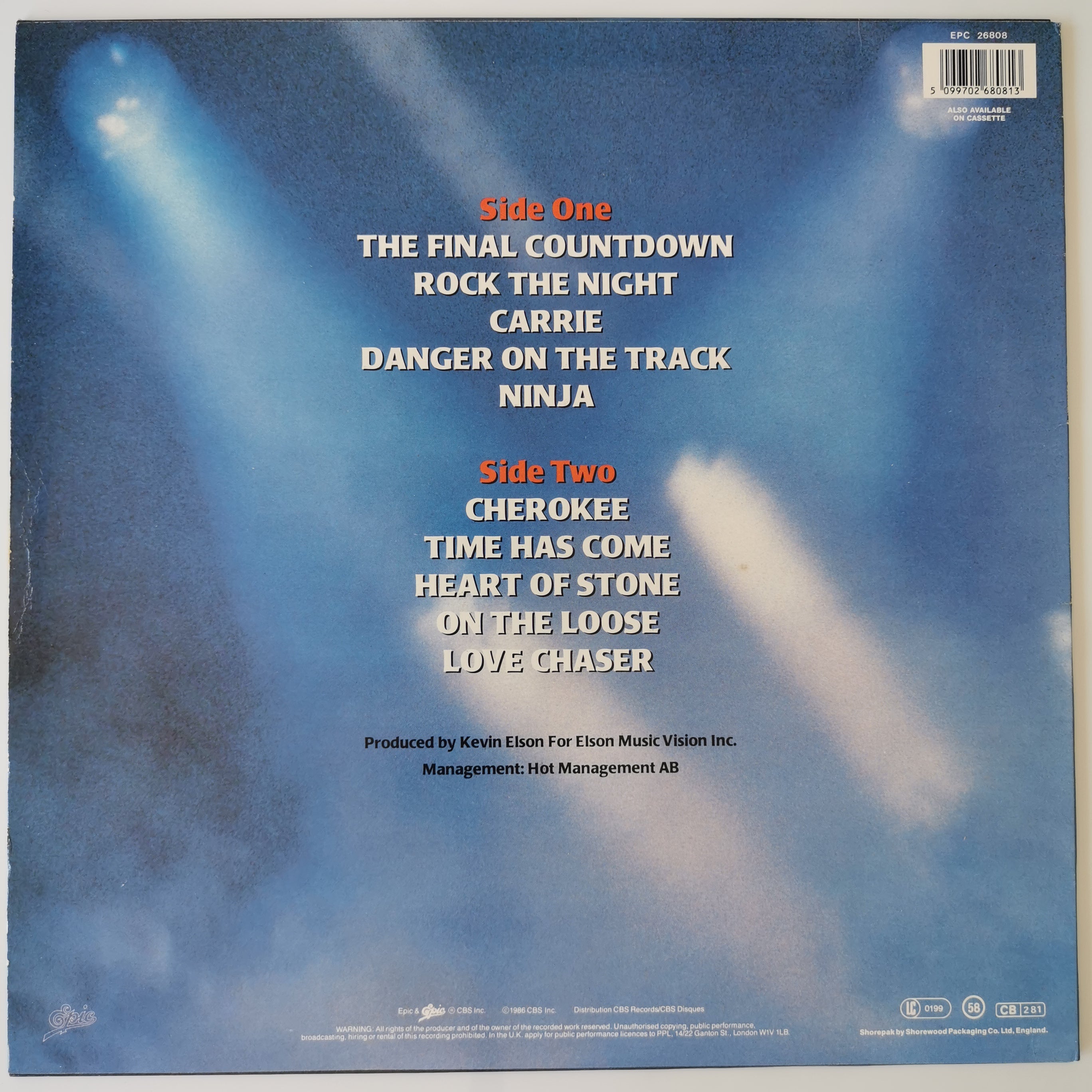 Europe The Final Countdown UK Vinyl LP (Poster Set)