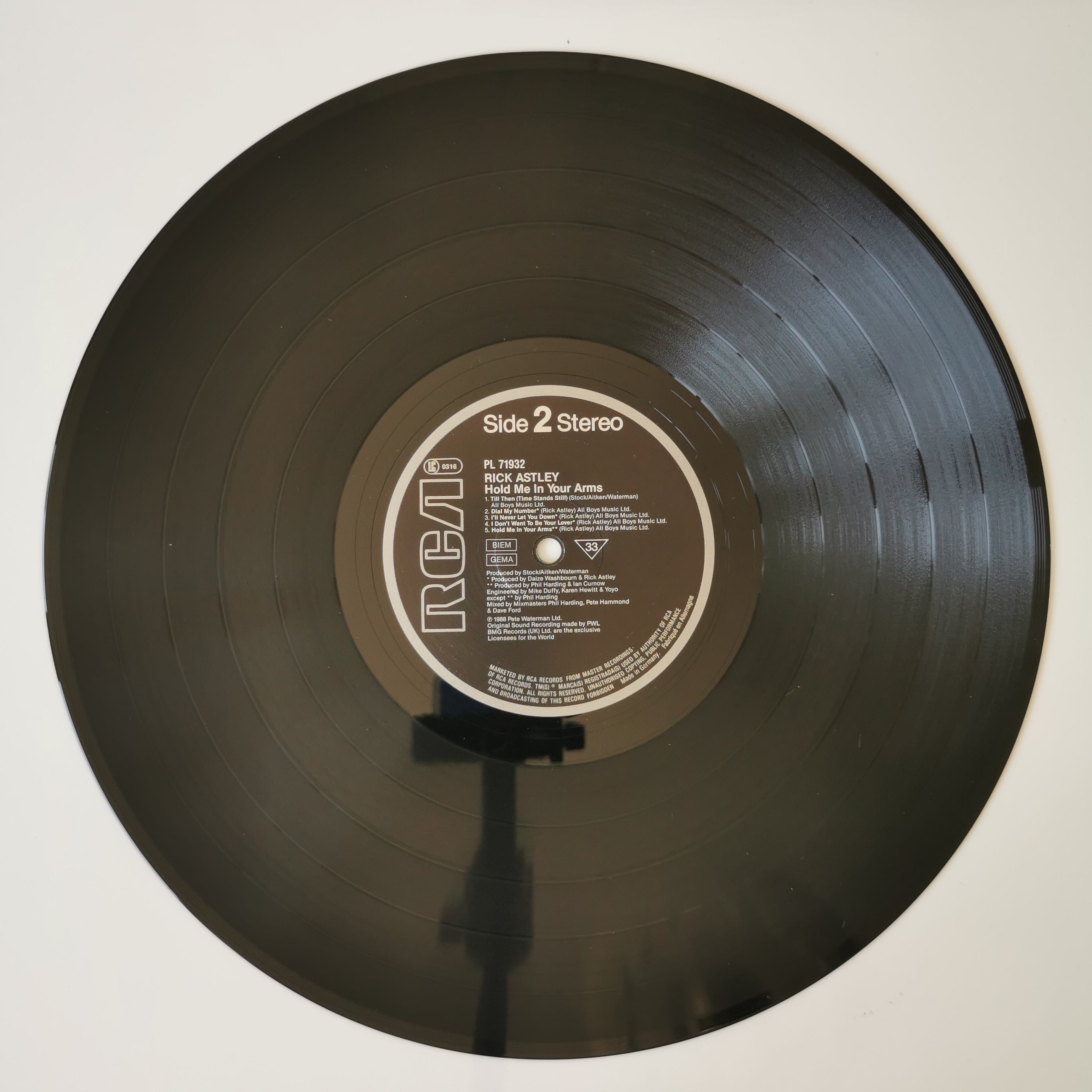 Rick Astley – Hold Me In Your Arms Vinyl LP Record