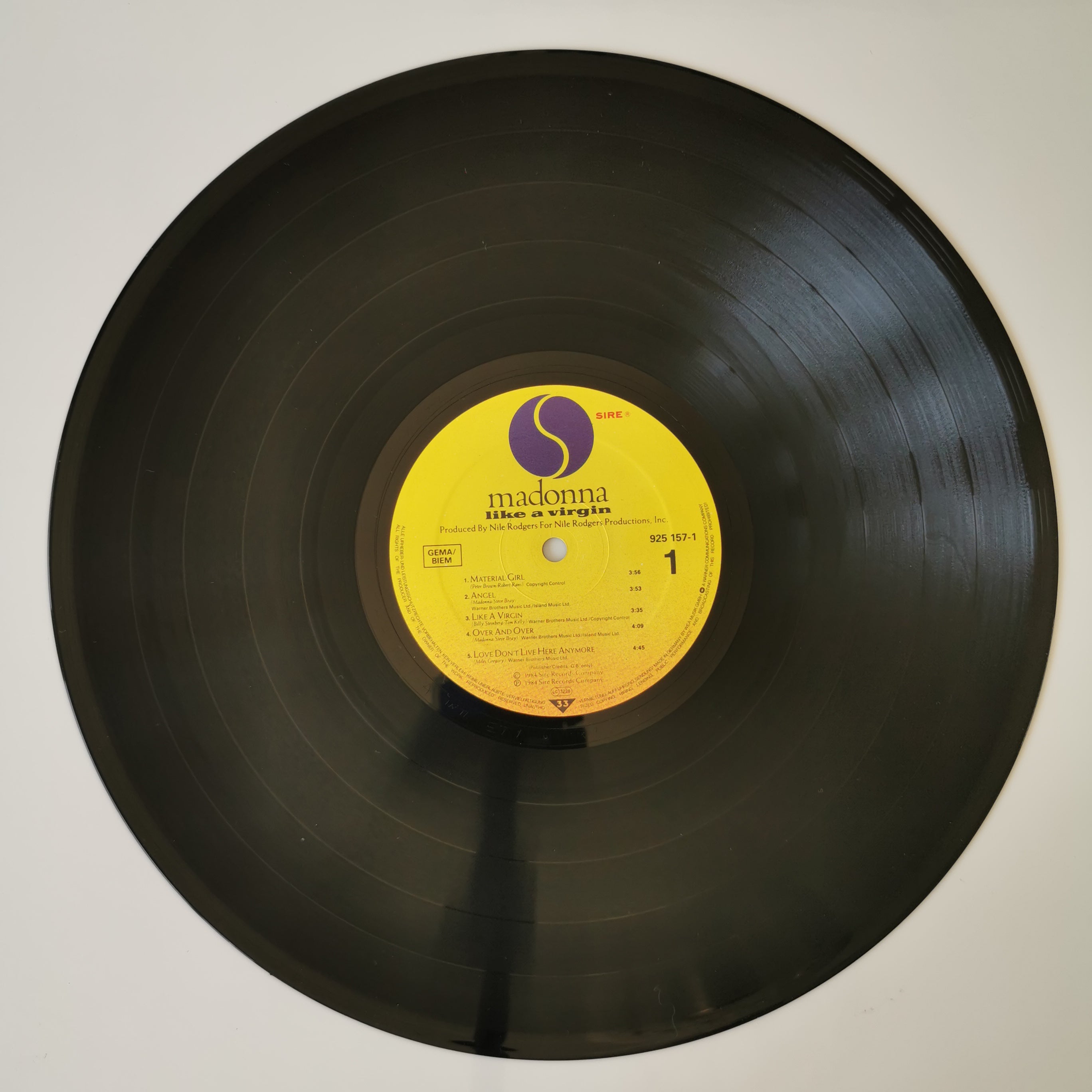 Madonna – Like A Virgin Vinyl LP Record 1985