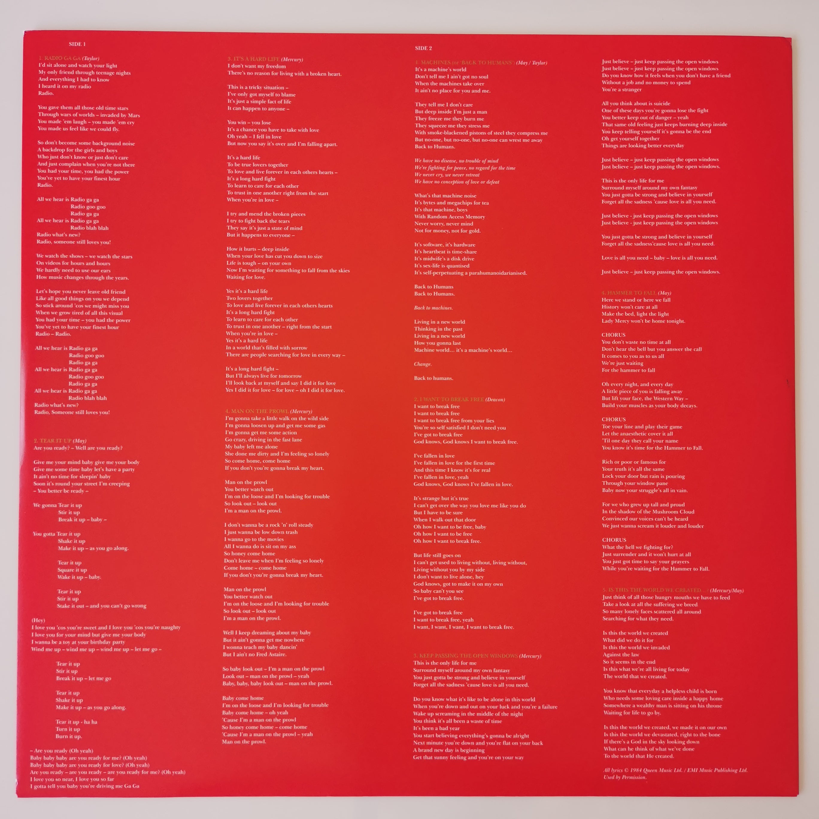 Queen The Works Vinyl LP Record Reissued