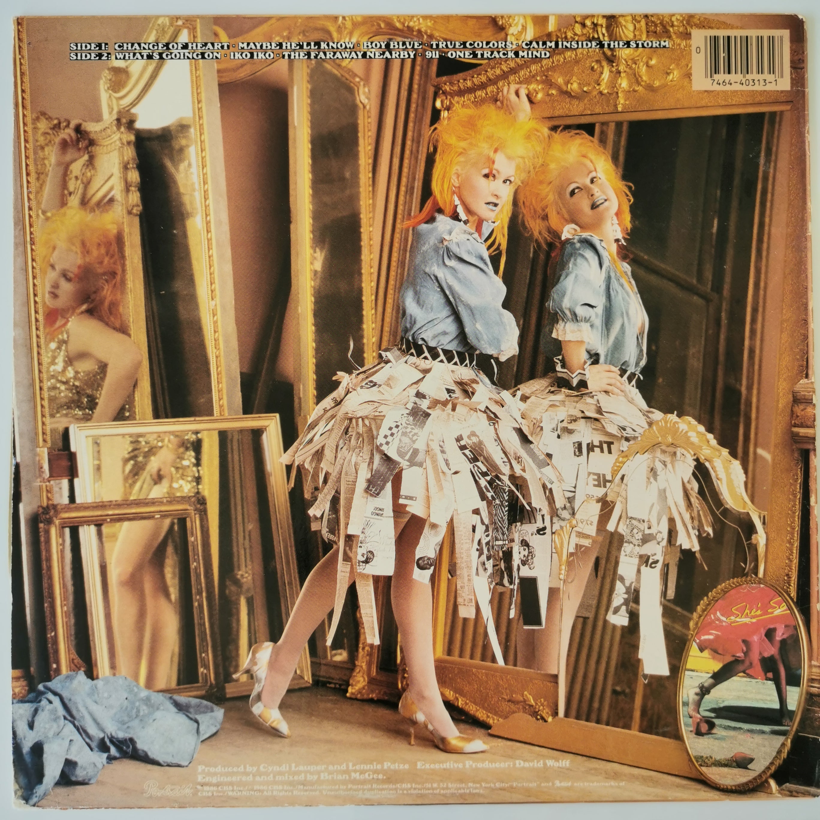 Cyndi Lauper – True Colors Vinyl LP Record 1986