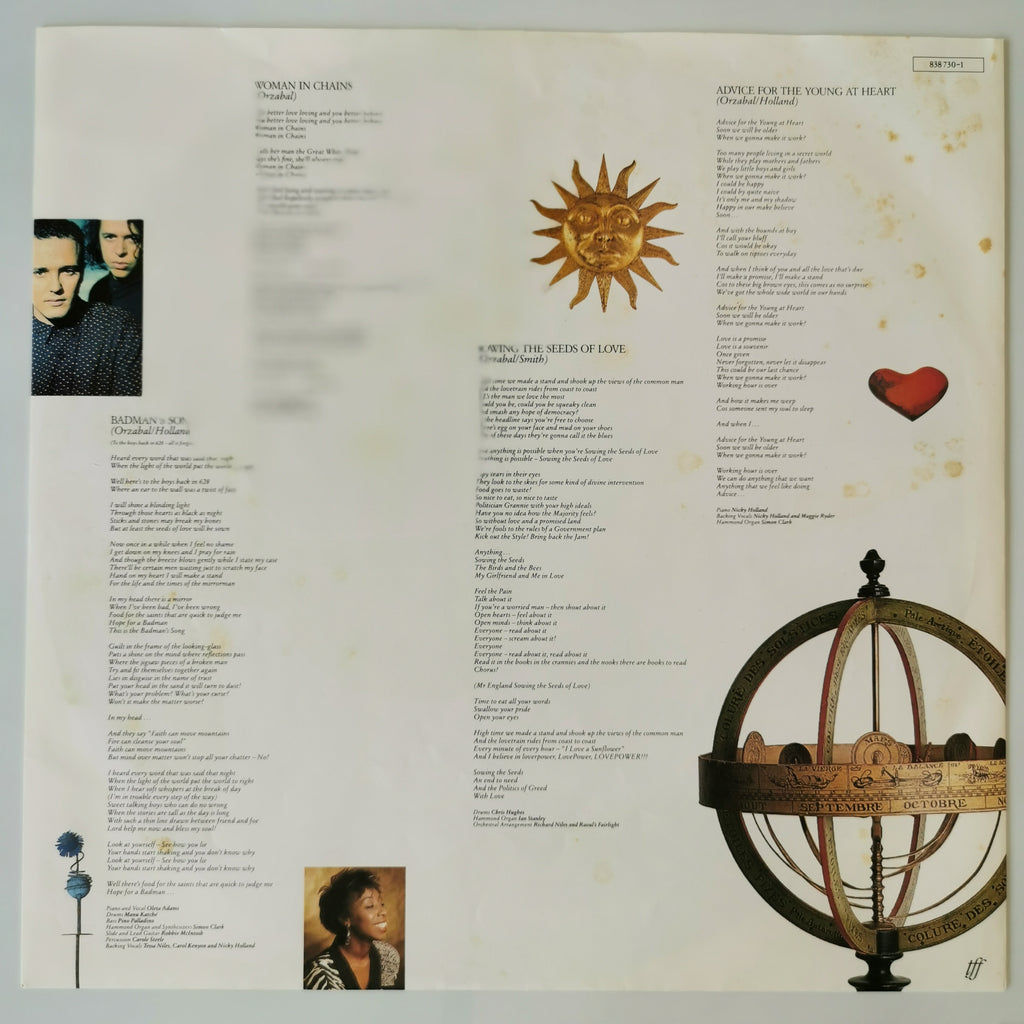 Tears For Fears The Seeds Of Love Vinyl LP