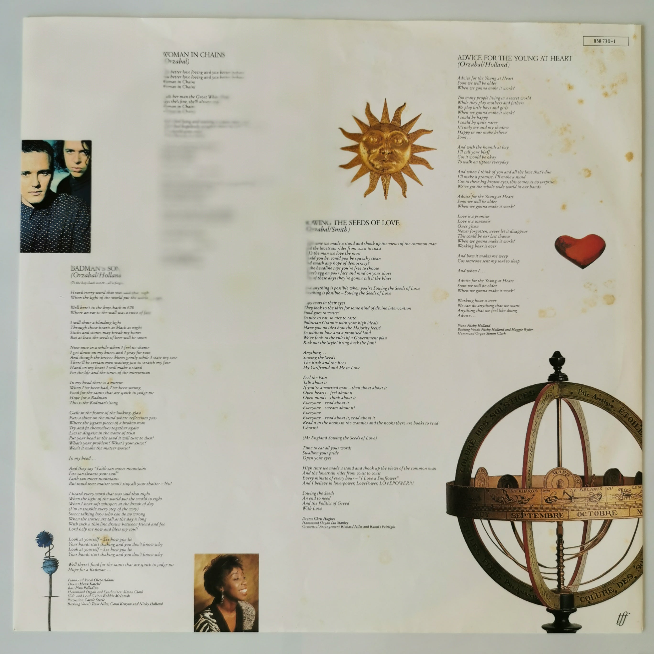 Tears For Fears The Seeds Of Love Vinyl LP